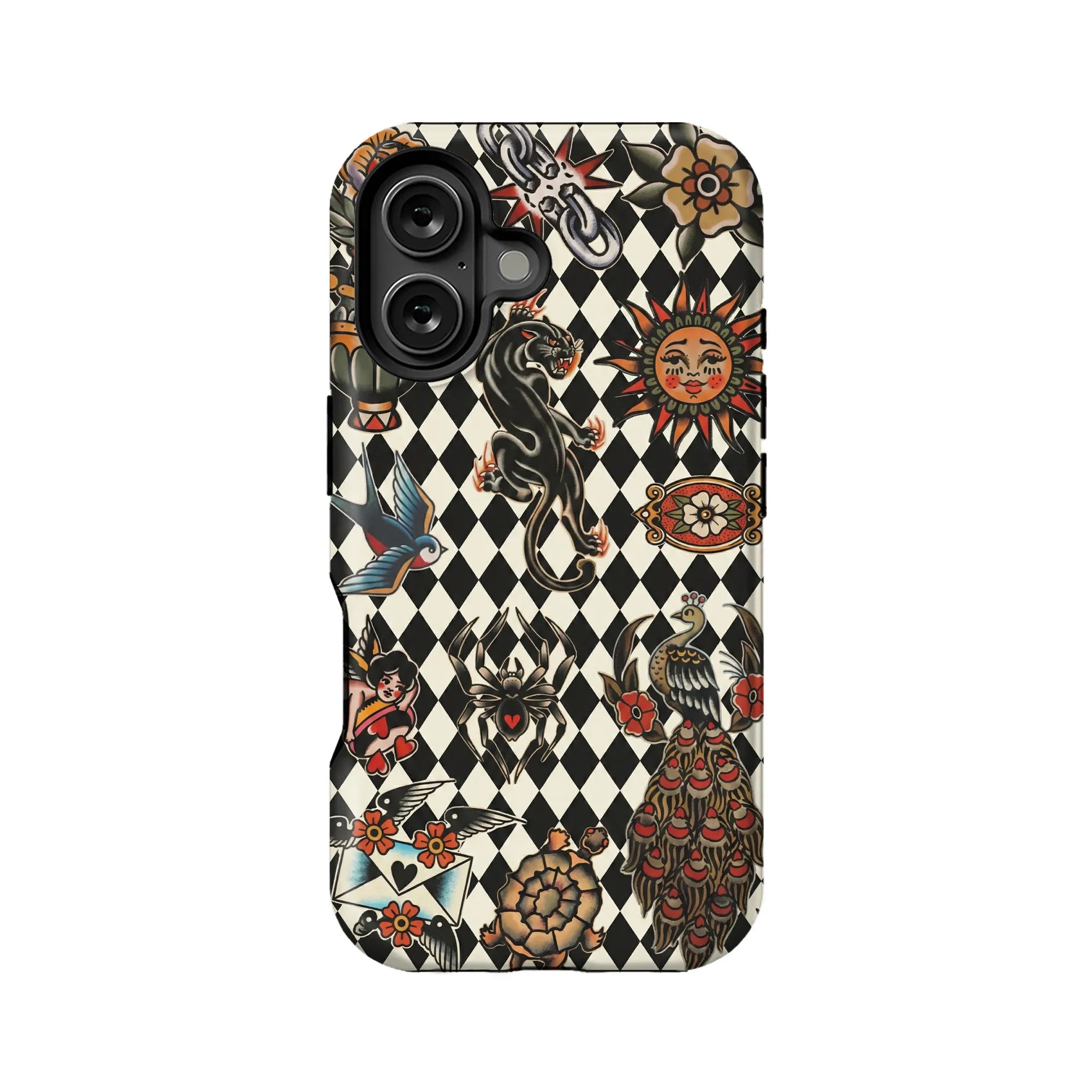 Funda para teléfono con diseño de tatuaje vintage