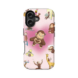 Funda para teléfono con diseño de Jorge el curioso