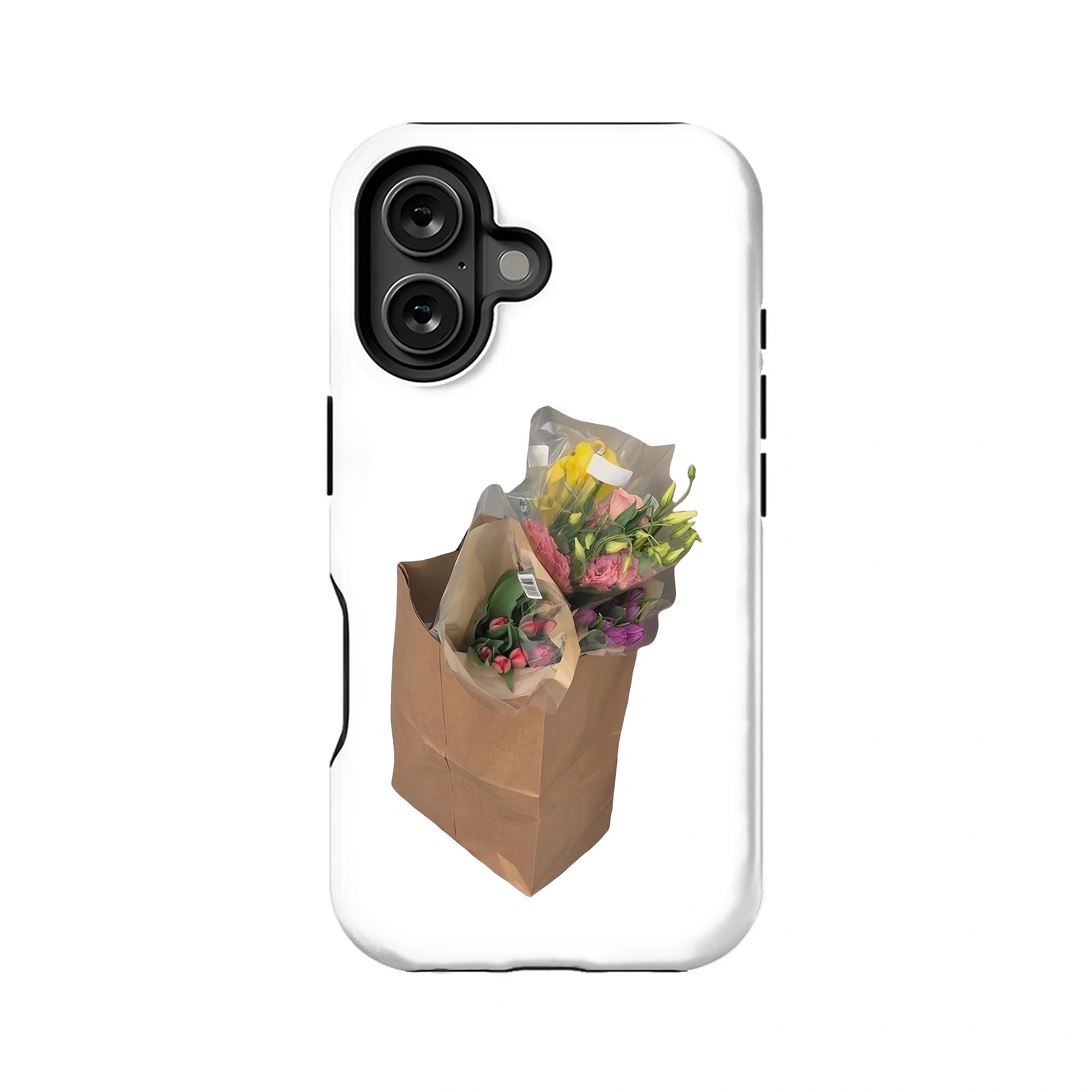 Funda para teléfono con diseño rústico de ramo de flores – Diseño eco-chic