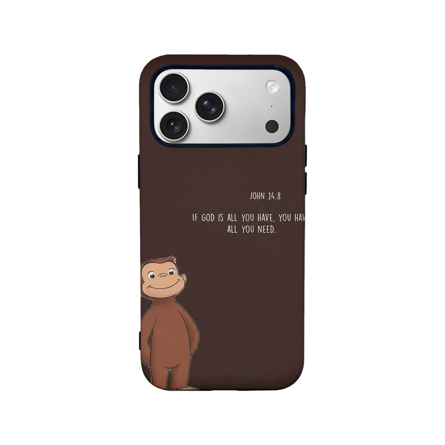 Funda para teléfono inspiradora con diseño de mono curioso