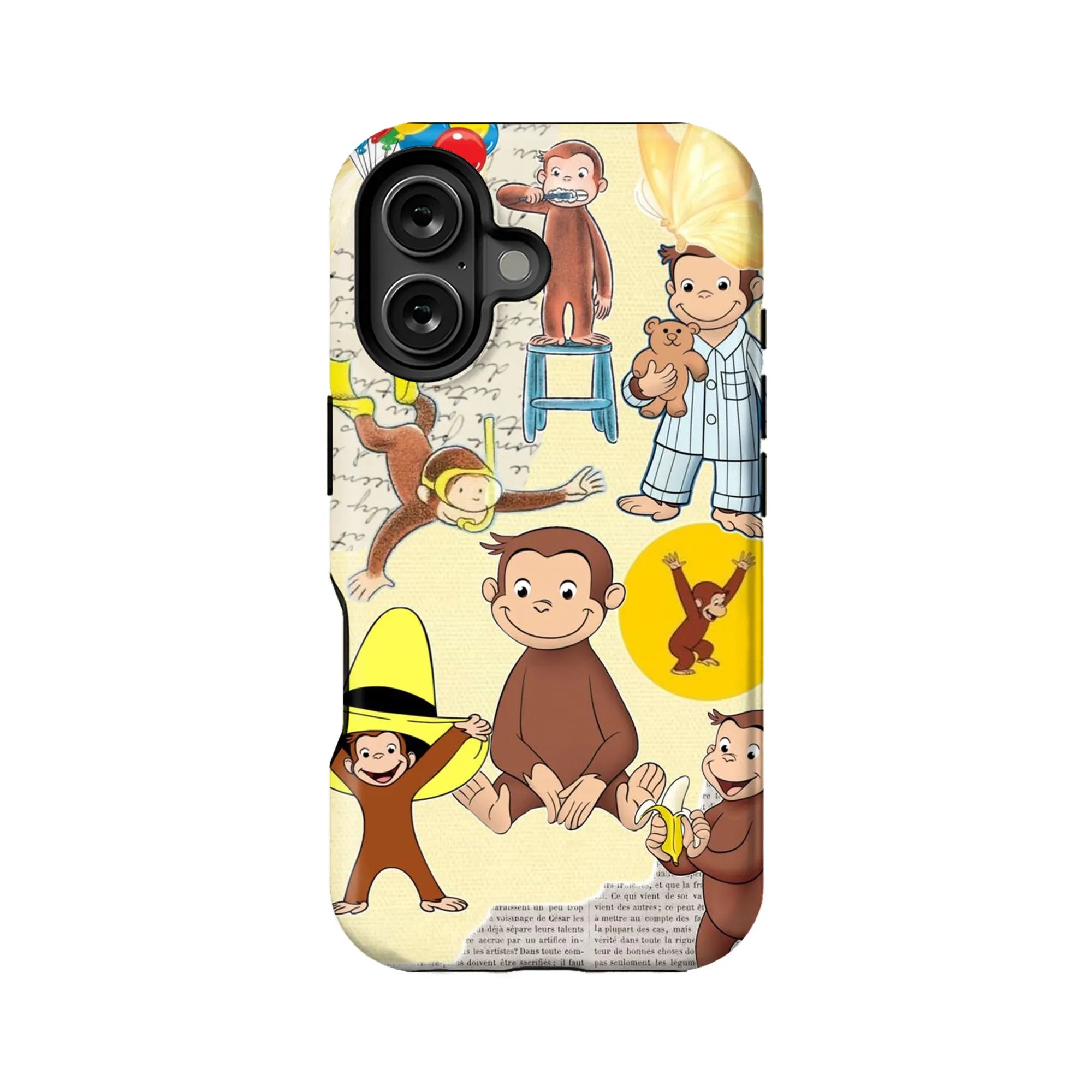 Funda para teléfono con las aventuras de la infancia de Jorge el curioso