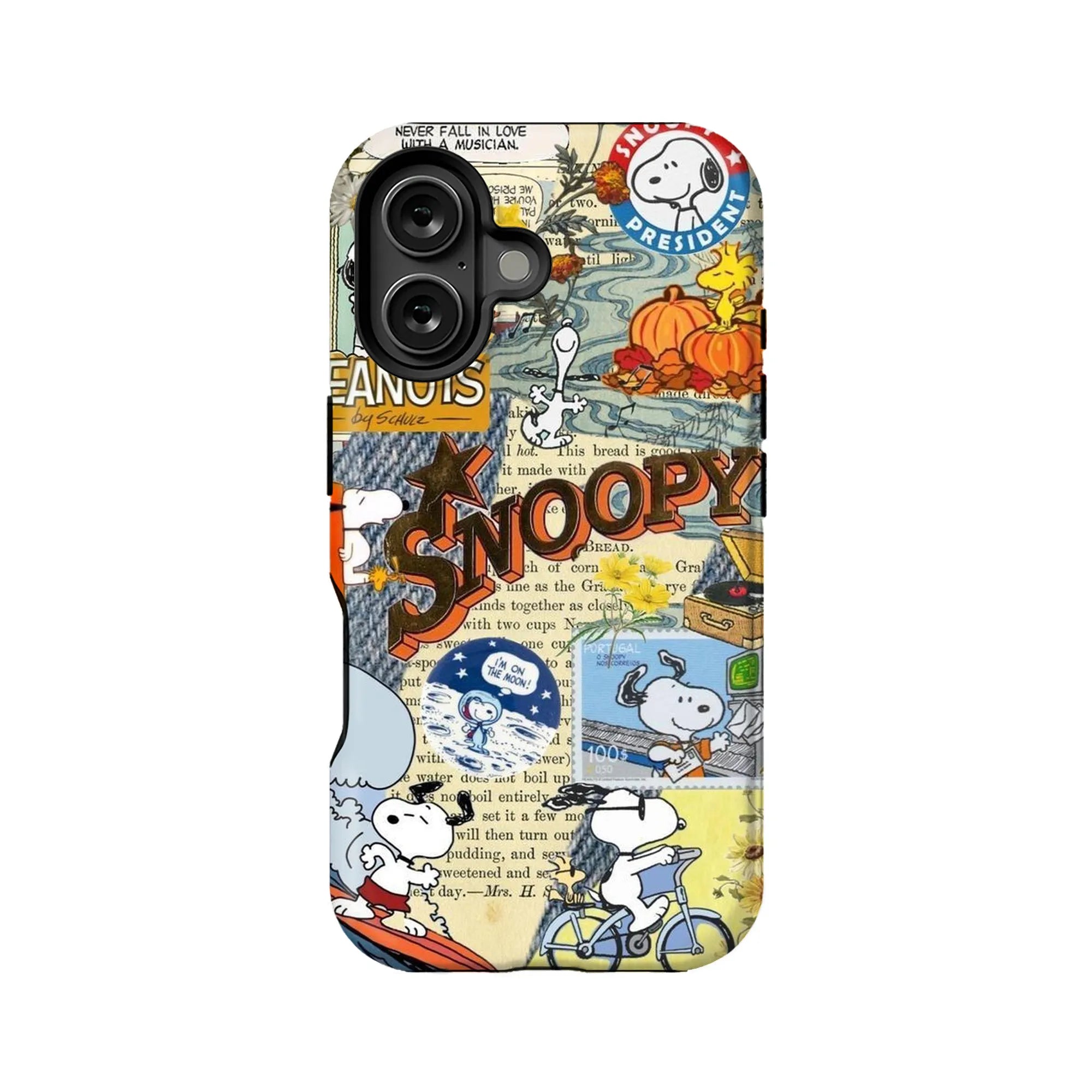 Funda para teléfono con el cómic de Snoopy y Peanuts