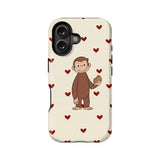 Funda para teléfono Curious George Cookie Love