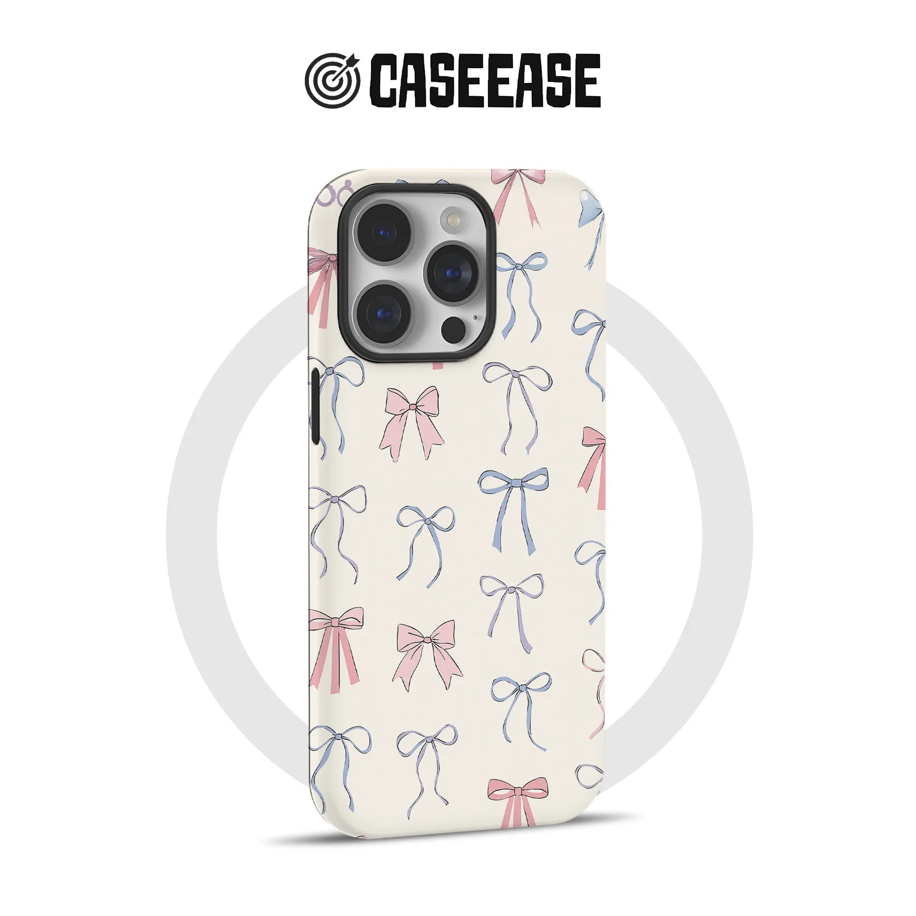 Funda para teléfono con elegante diseño de lazo
