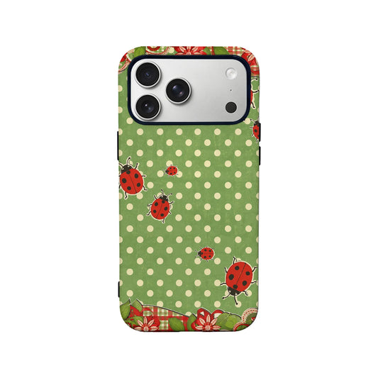 Vintage Ladybug Pattern Phone Case