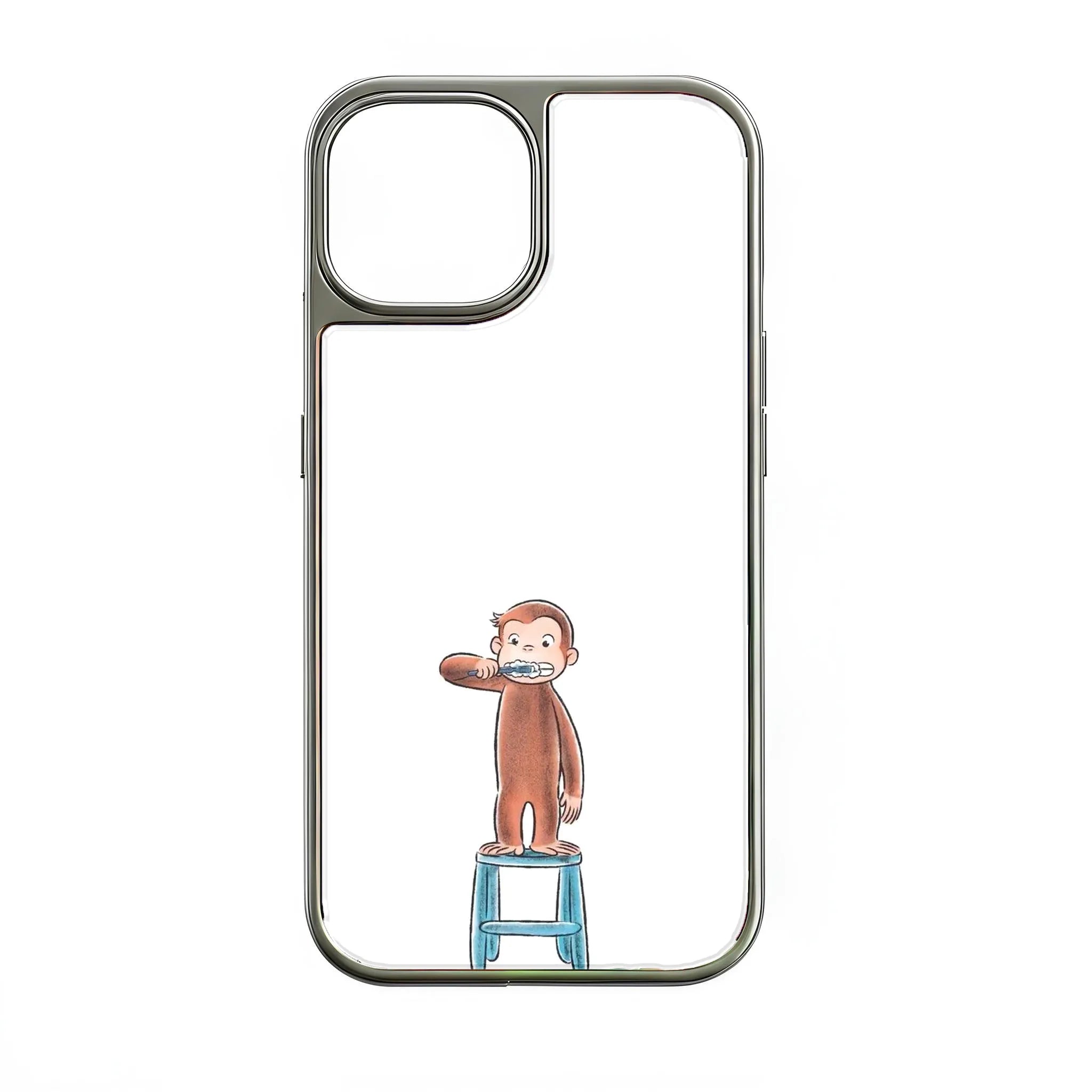 Curious George Brushing His Teeth Phone Case