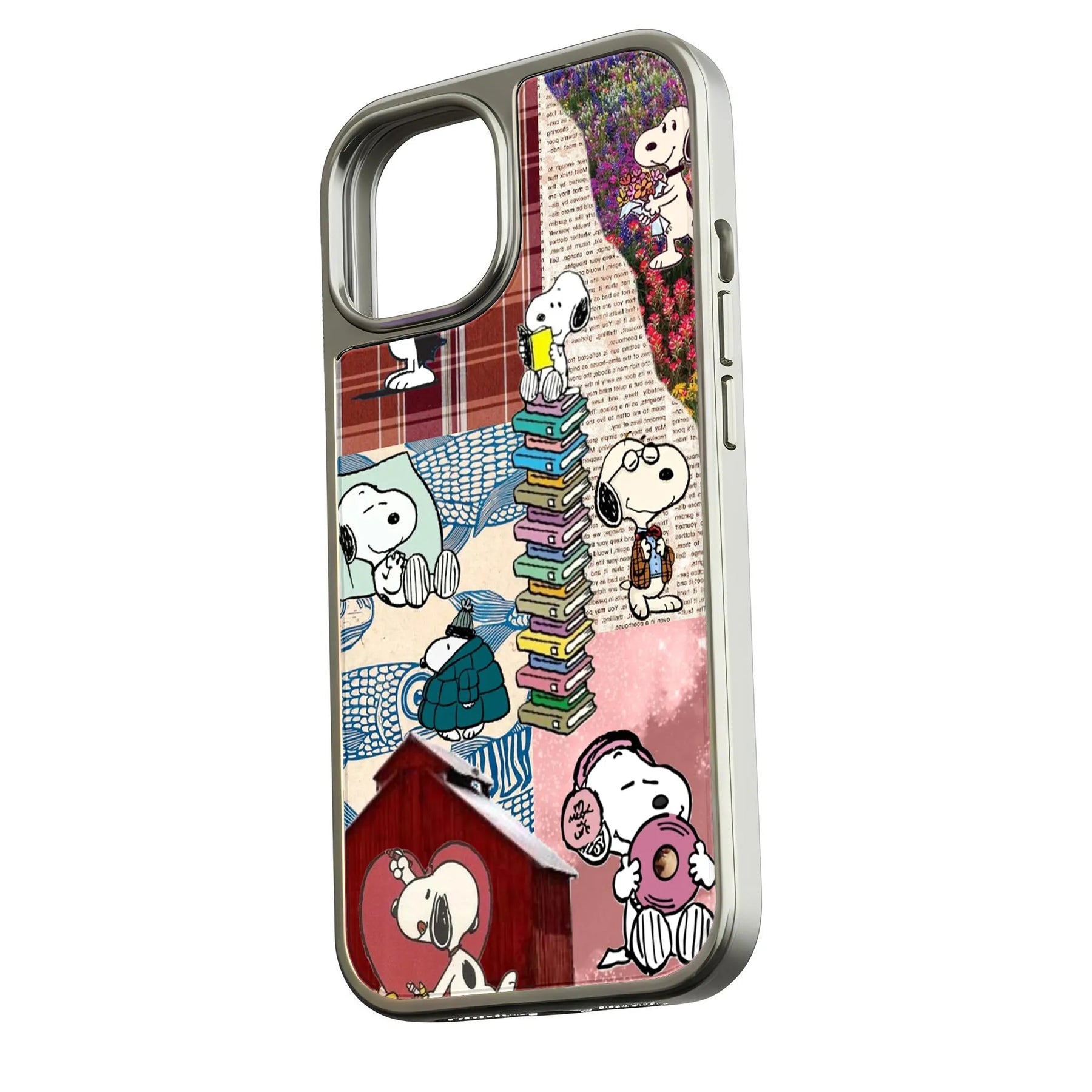Funda para teléfono con collage de Snoopy - Diseño de dibujos animados vintage