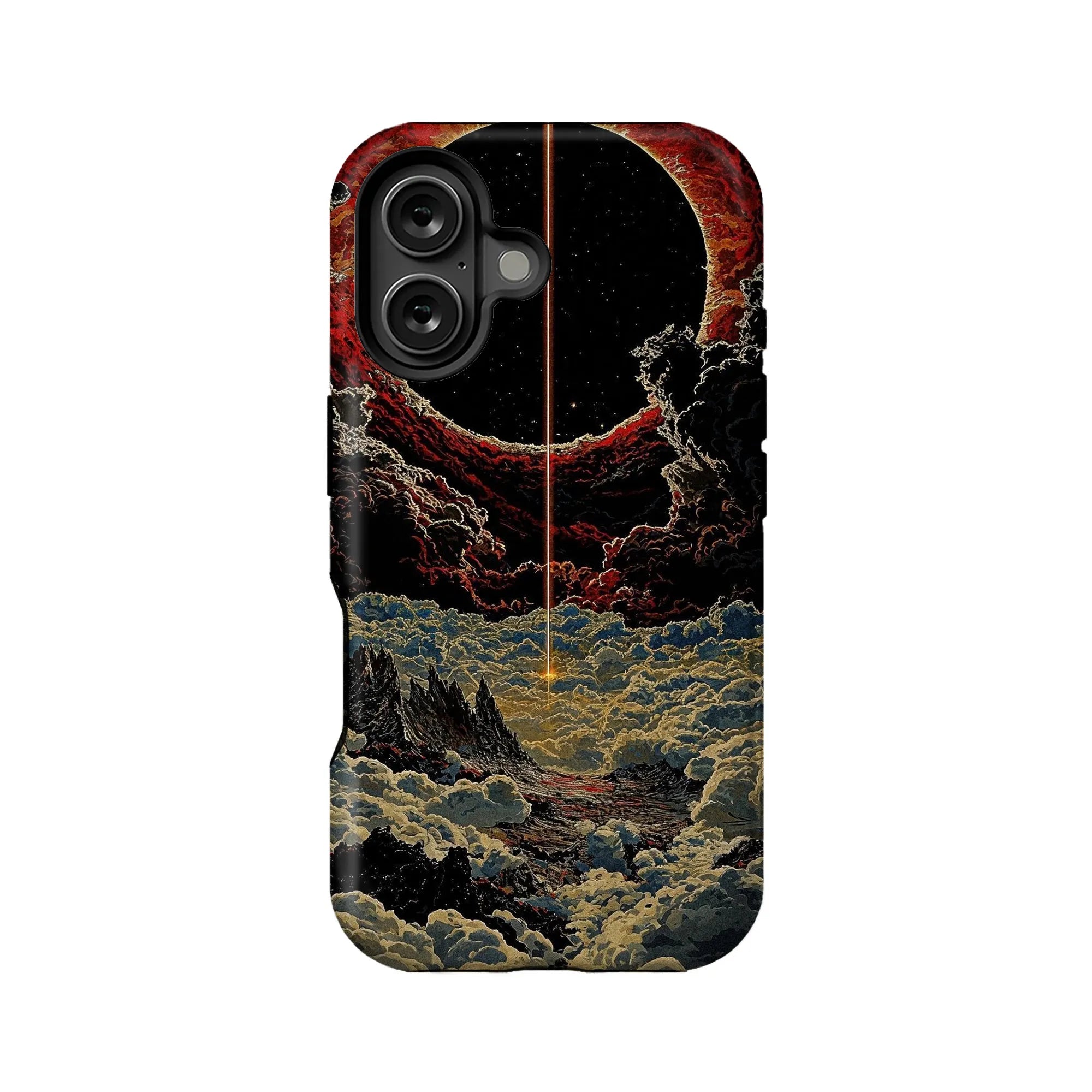 Funda para teléfono con paisaje onírico cósmico