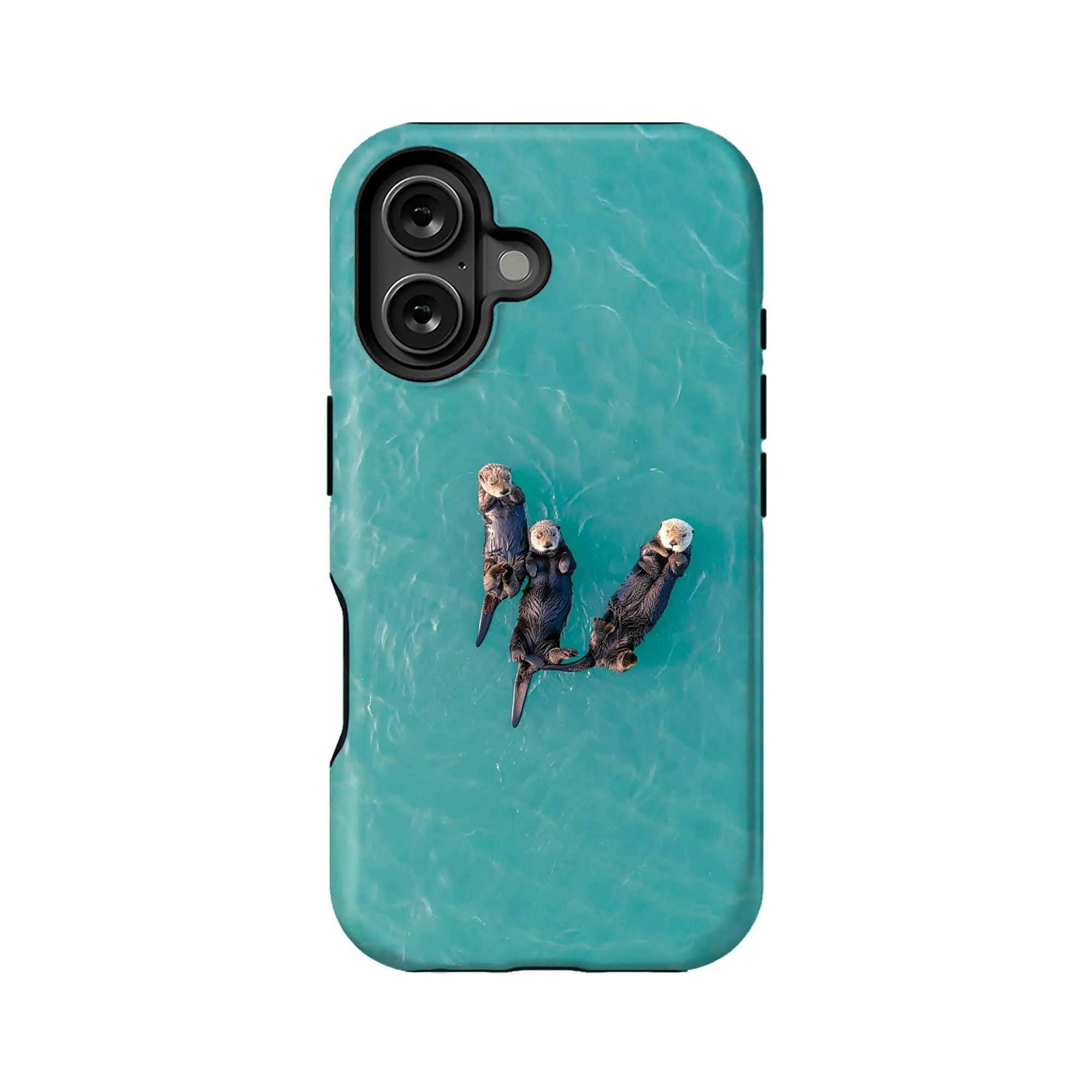 Bonita funda para teléfono con diseño de nutria marina