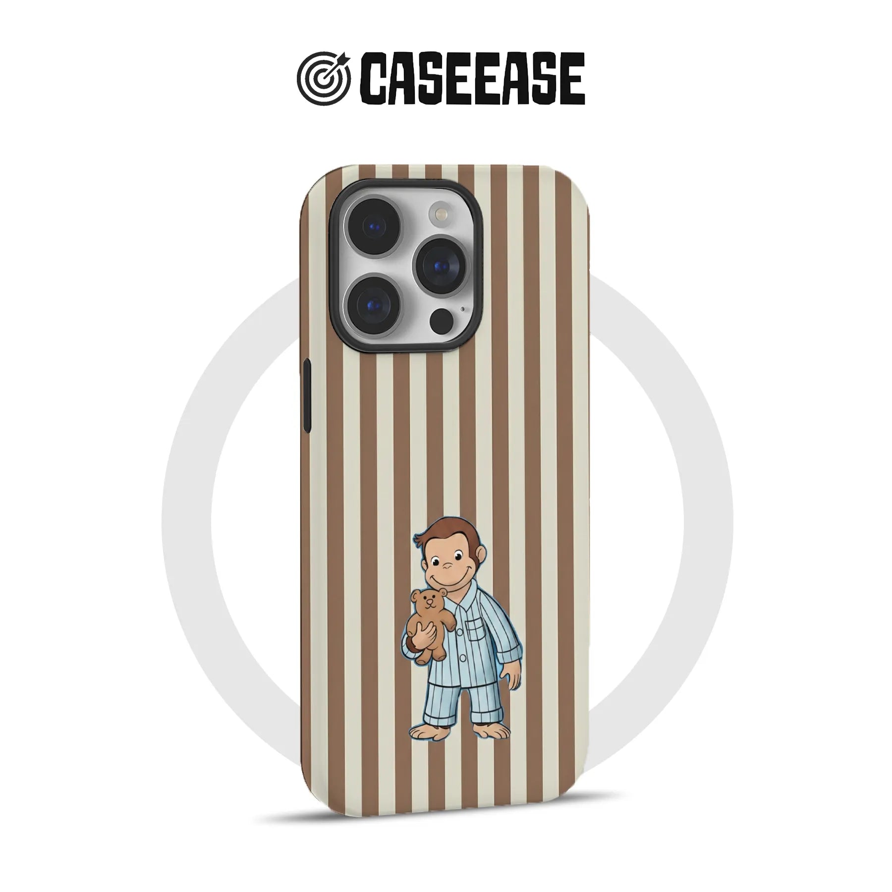 Bonita funda de pijama de mono para teléfono