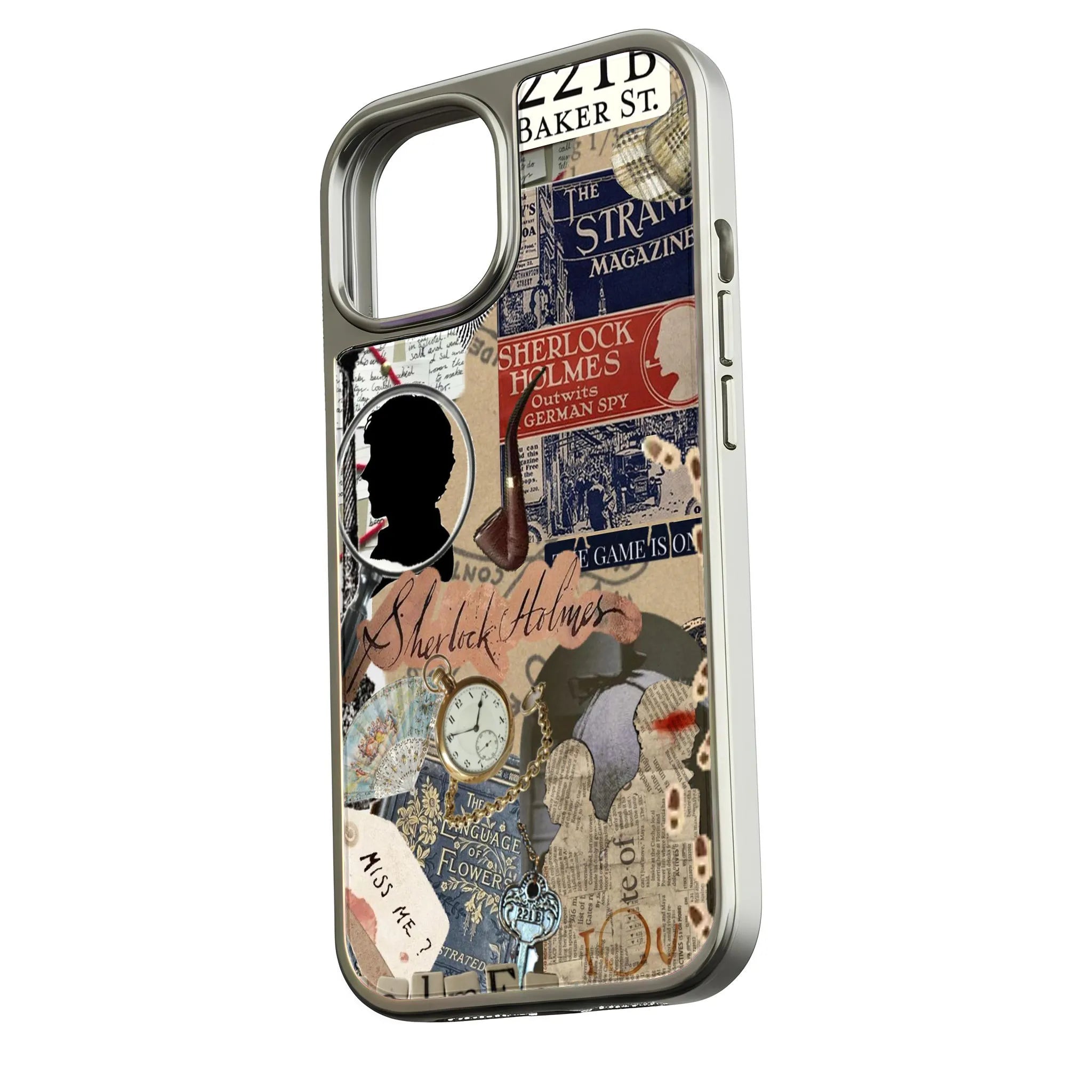 Sherlock Holmes Collage Phone Case - Vintage Literary Design
