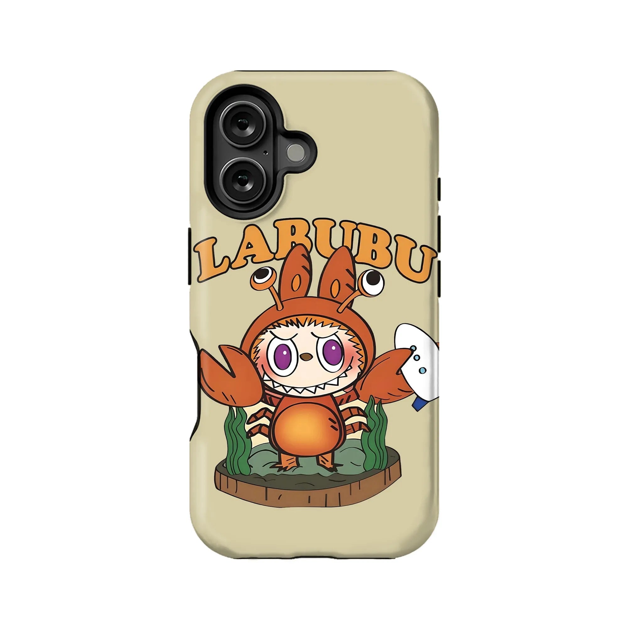 Funda para teléfono LARUBU con bonito personaje de cangrejo