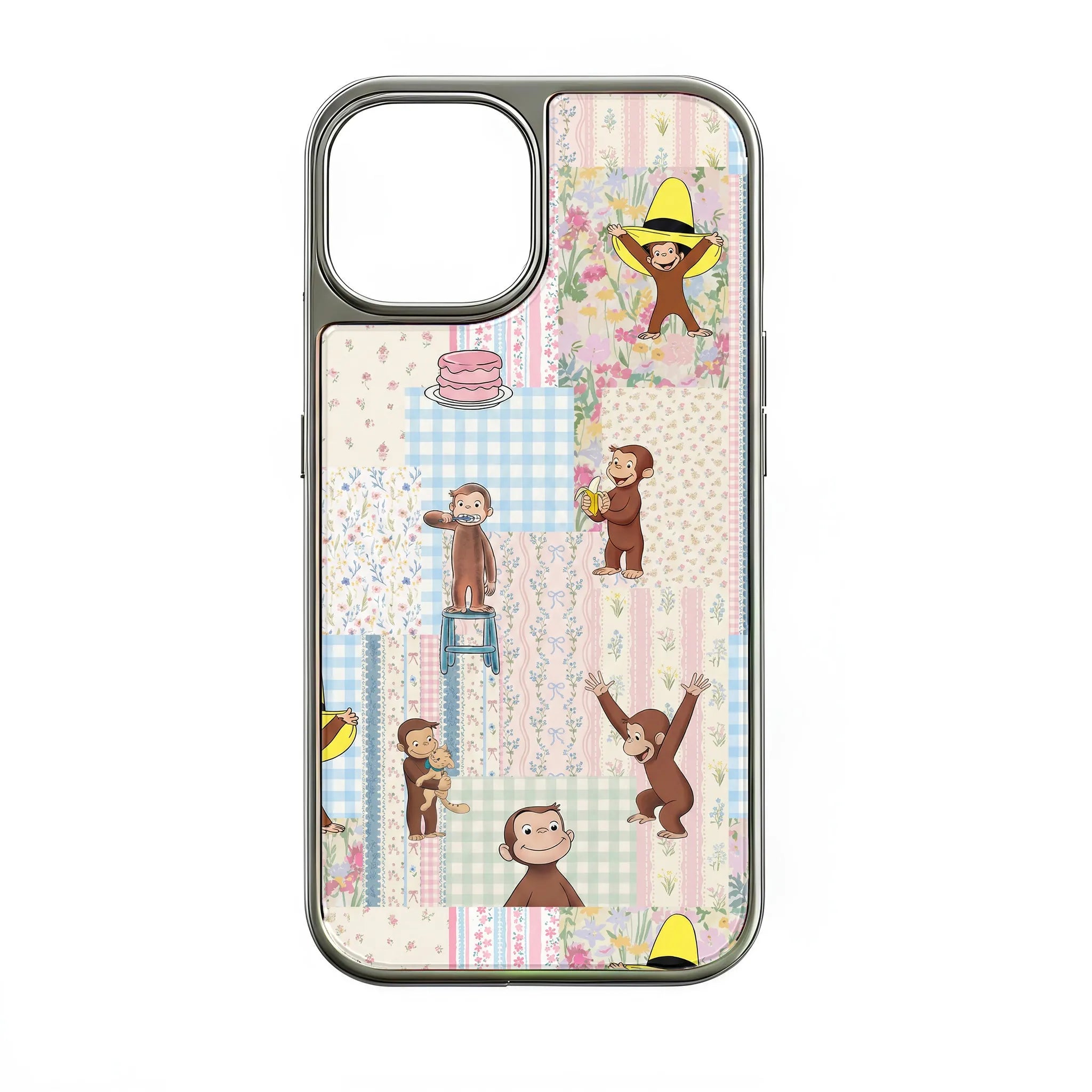 Funda para teléfono de Jorge el Curioso: diseño de dibujos animados extravagantes