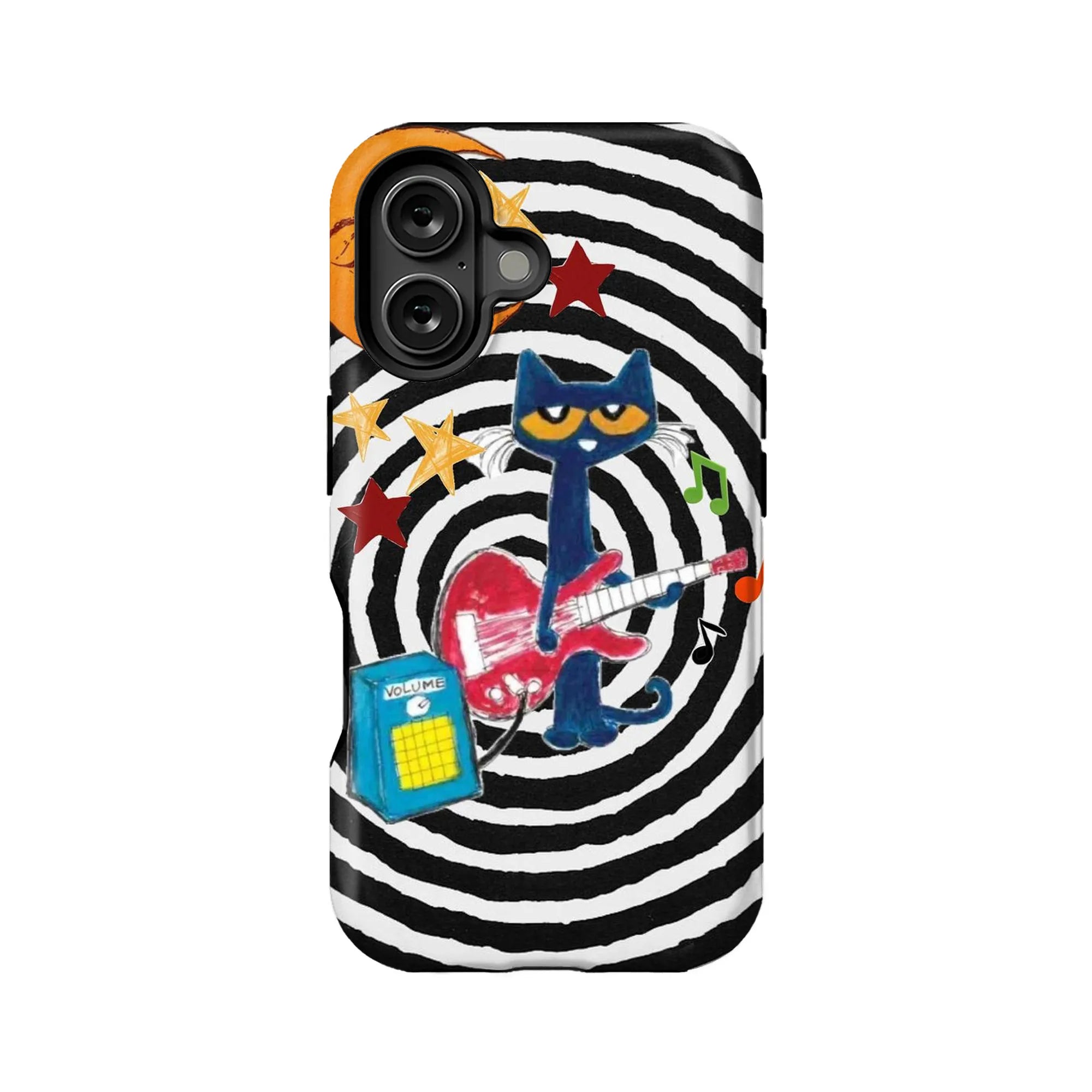 Funda para teléfono Rockstar Cat: colorida y divertida