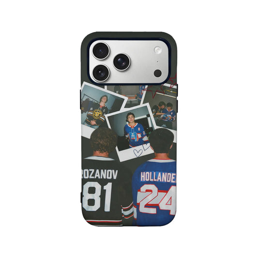 Retro Hockey Collage Phone Case