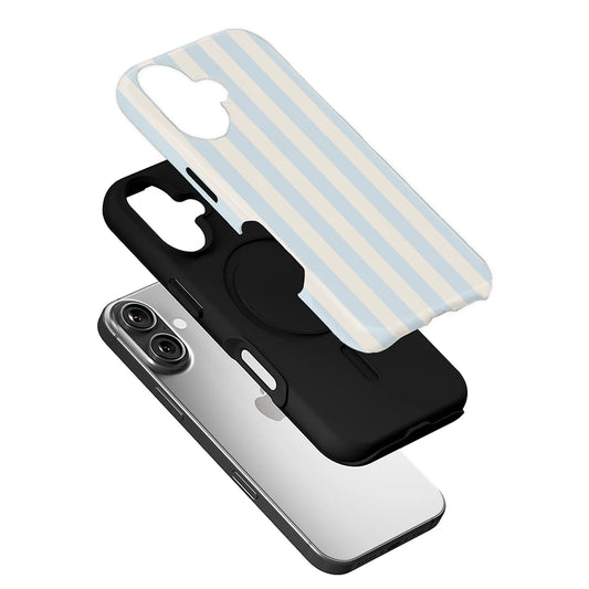 Stylish Blue Striped Phone Case