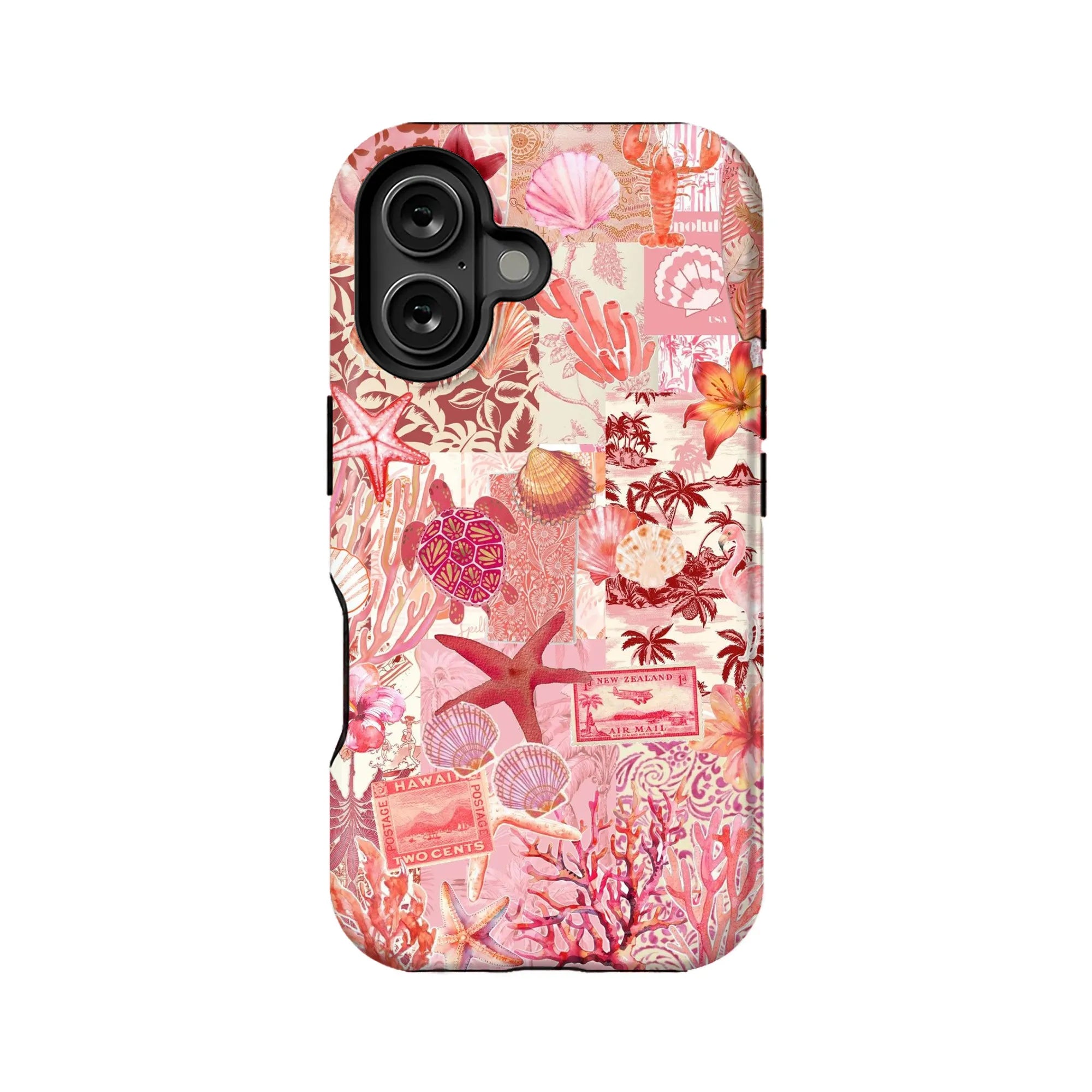 Funda para teléfono con diseño de arrecife de coral tropical