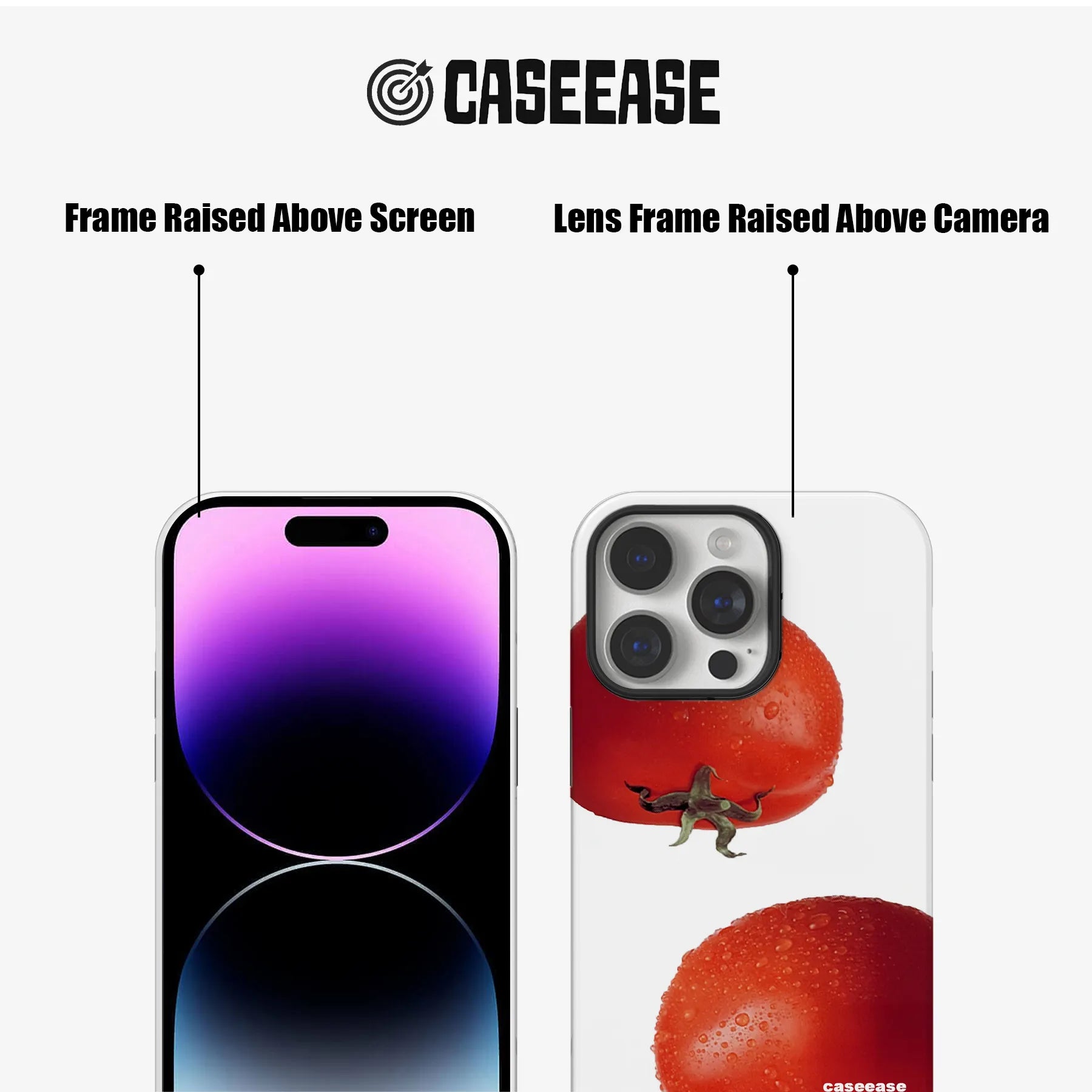 Funda para teléfono con tomate fresco: diseño inspirado en la naturaleza