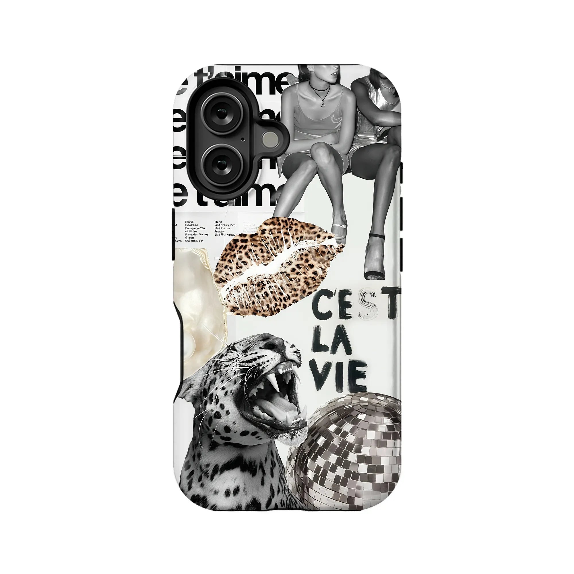 Funda para teléfono con gráfico C'est La Vie