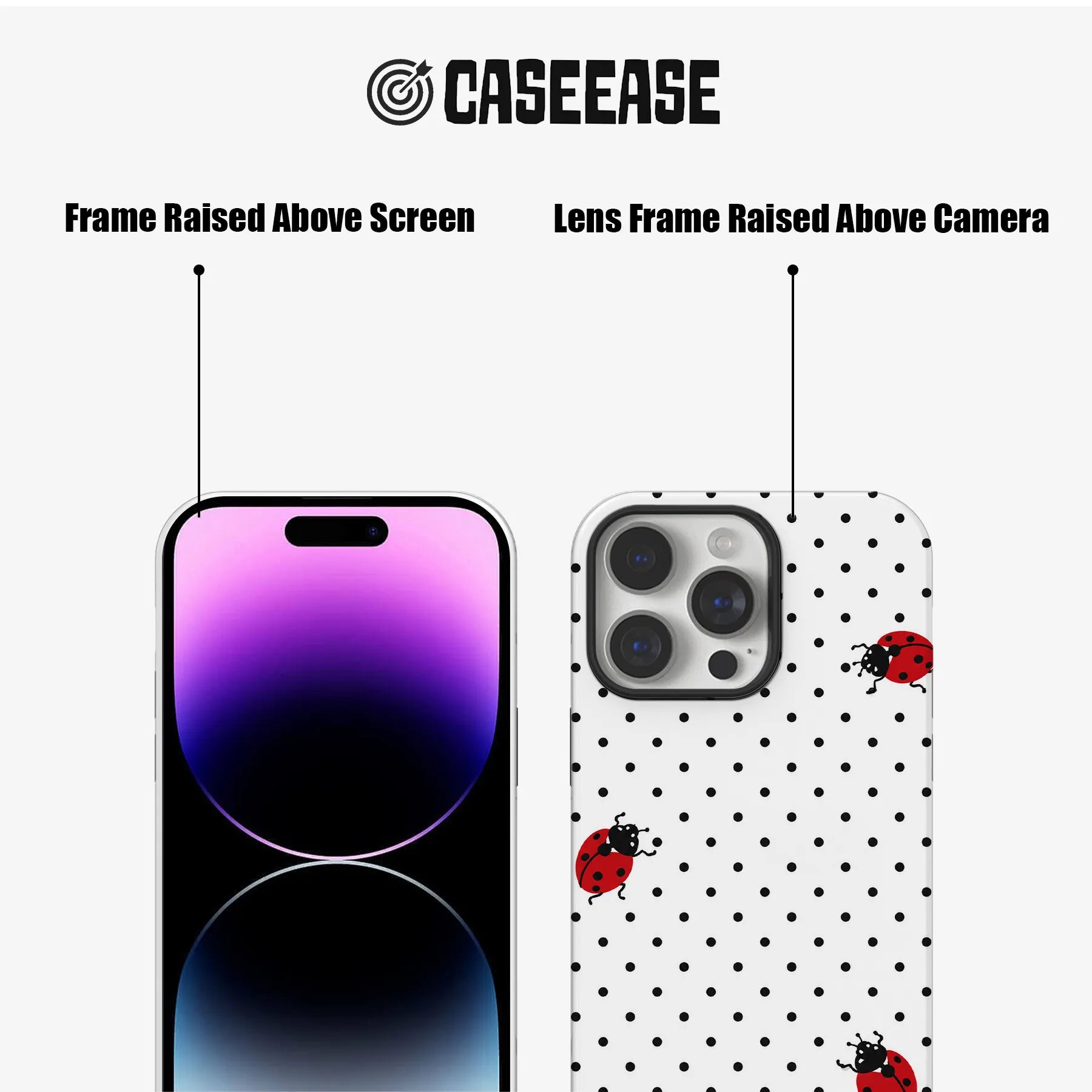 Cute Ladybug Polka Dot Phone Case