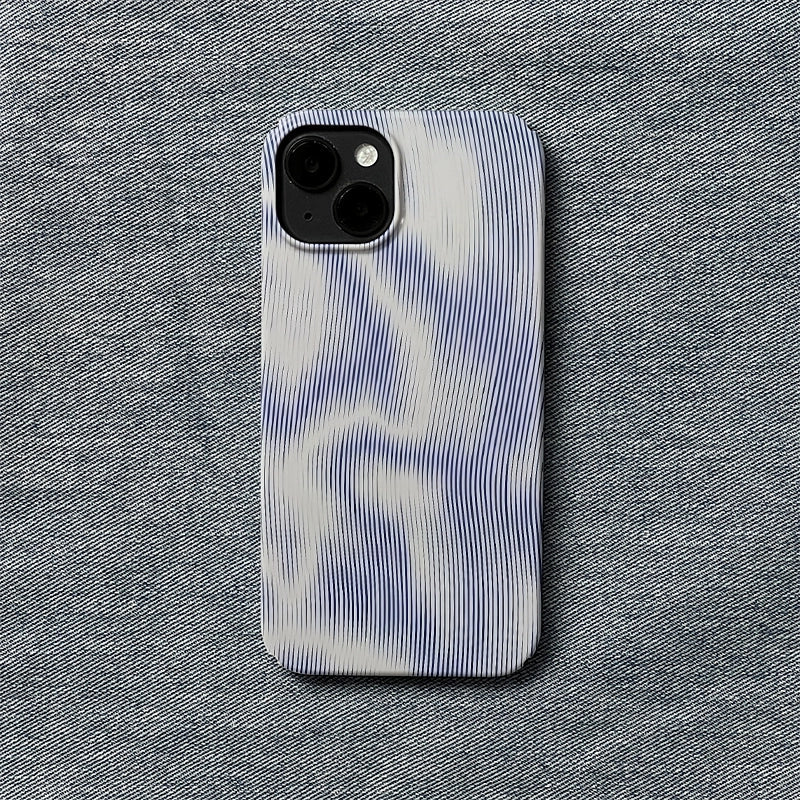 Wave Texture Phone Case – Artistic Flow Design