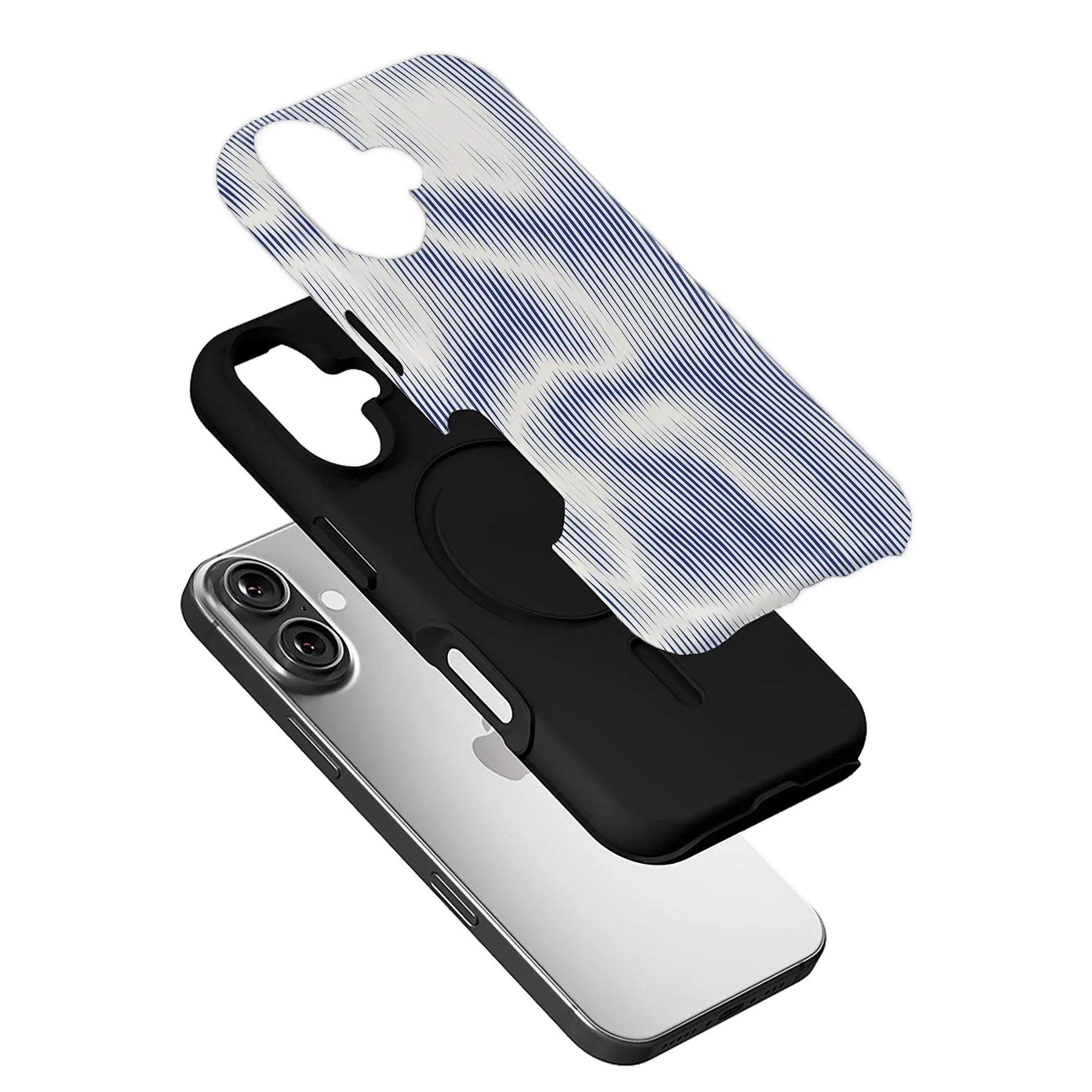 Funda para teléfono con textura ondulada: diseño artístico fluido