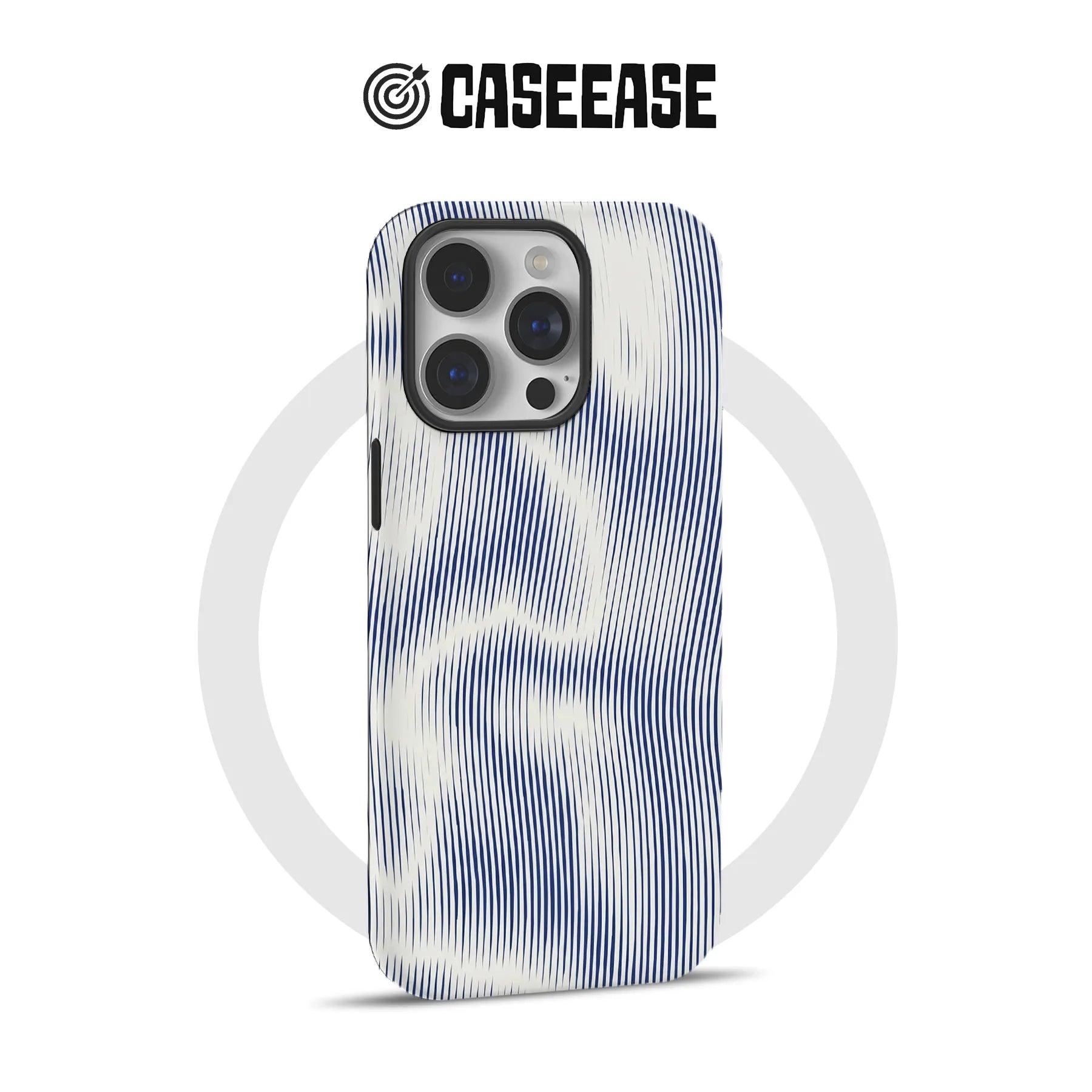 Funda para teléfono con textura ondulada: diseño artístico fluido