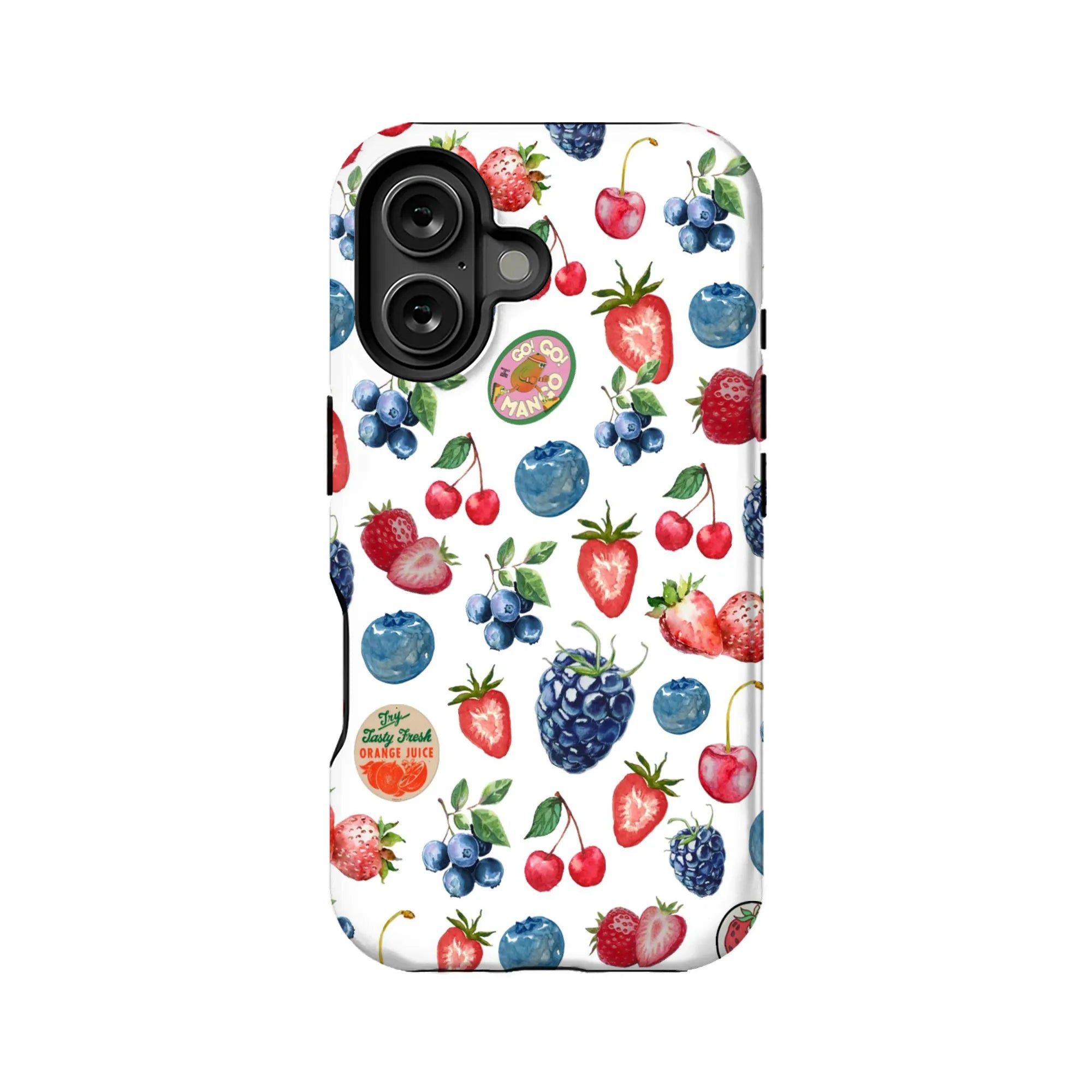 Funda para teléfono con frutas de colores