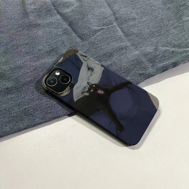 Playful Black Cat Phone Case 2025 – Captivating Feline Energy