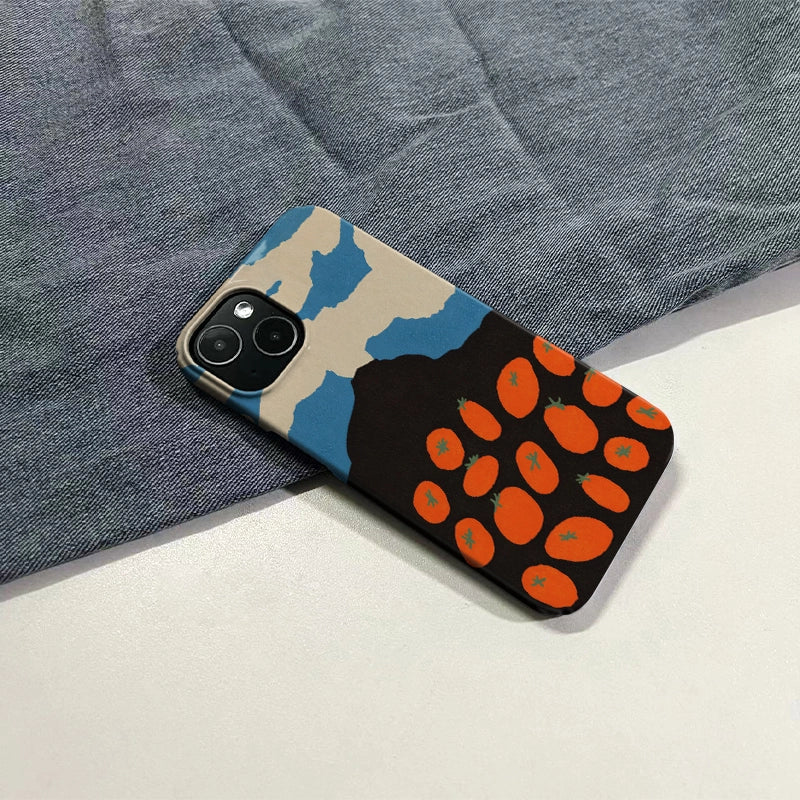 토마토 밭 휴대폰 케이스 – 추상 수확 디자인