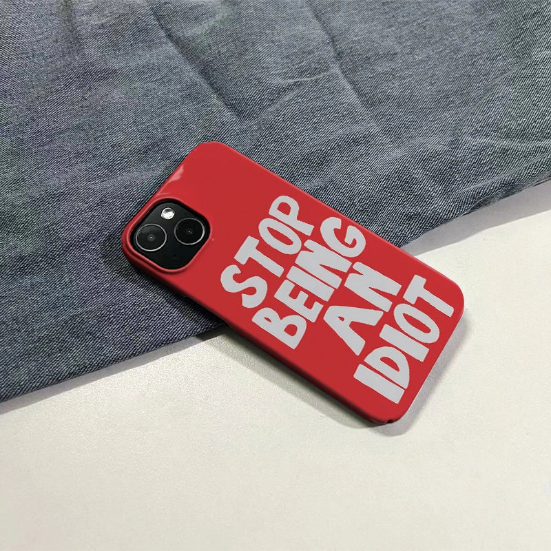 바보짓 그만하세요 - 눈길을 끄는 유머 디자인의 휴대폰 케이스