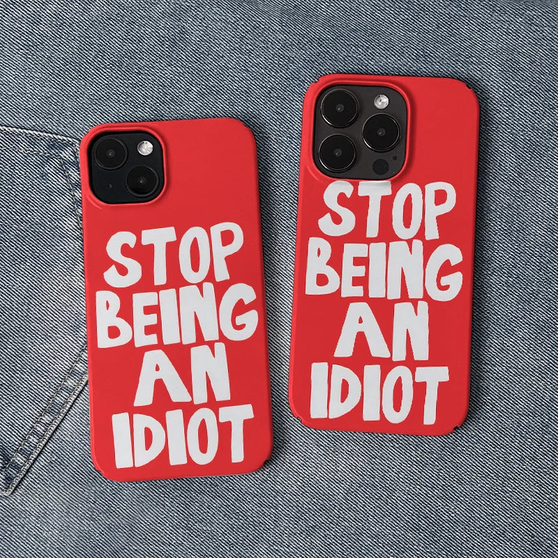 바보짓 그만하세요 - 눈길을 끄는 유머 디자인의 휴대폰 케이스
