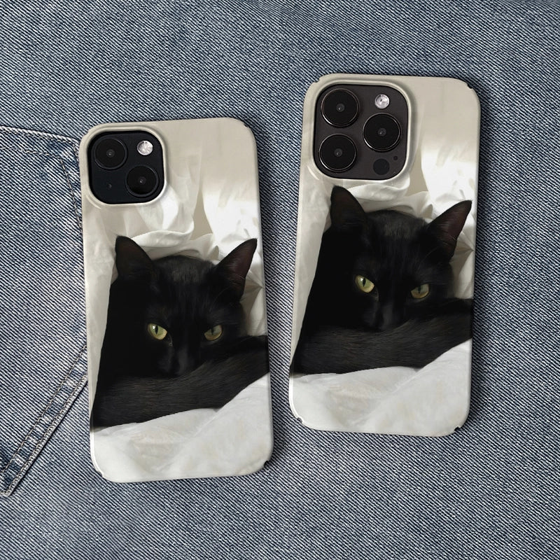 Mystic Black Cat Phone Case 2025 – Elegance in Shadow