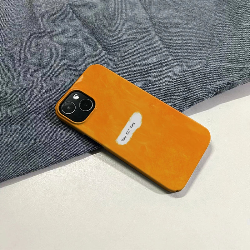 영감을 주는 오렌지색 휴대폰 케이스 - "You Got This"