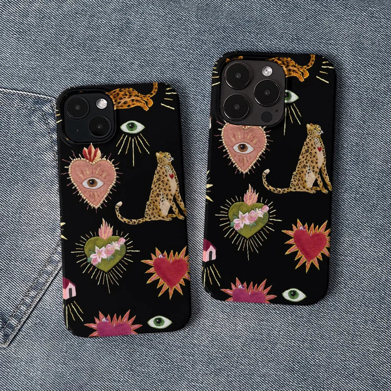 보헤미안 와일드 러브 폰 케이스 - 예술적이고 기발한 디자인
