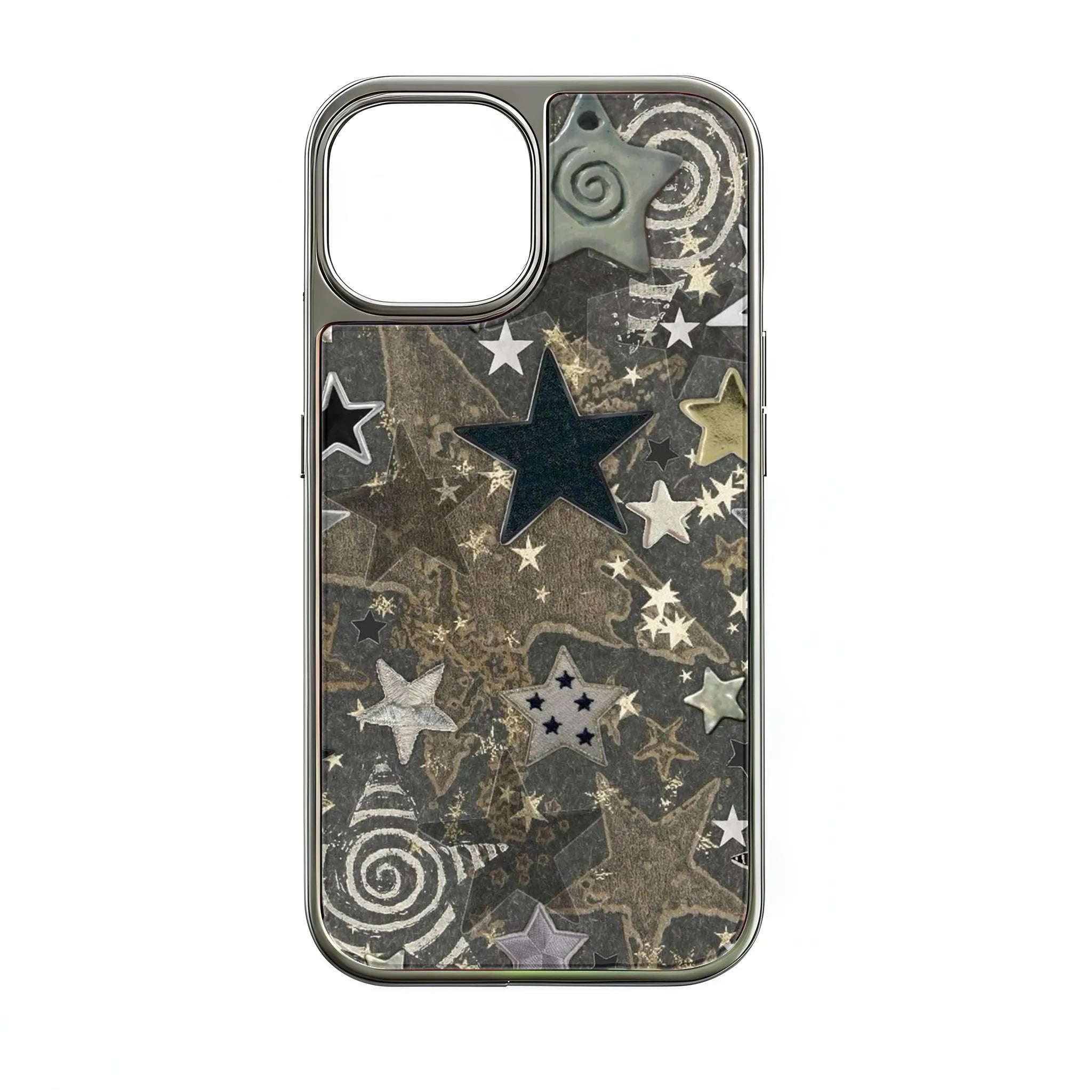 Holographic Chrome Starry Night Phone Case - Metallic Finish
