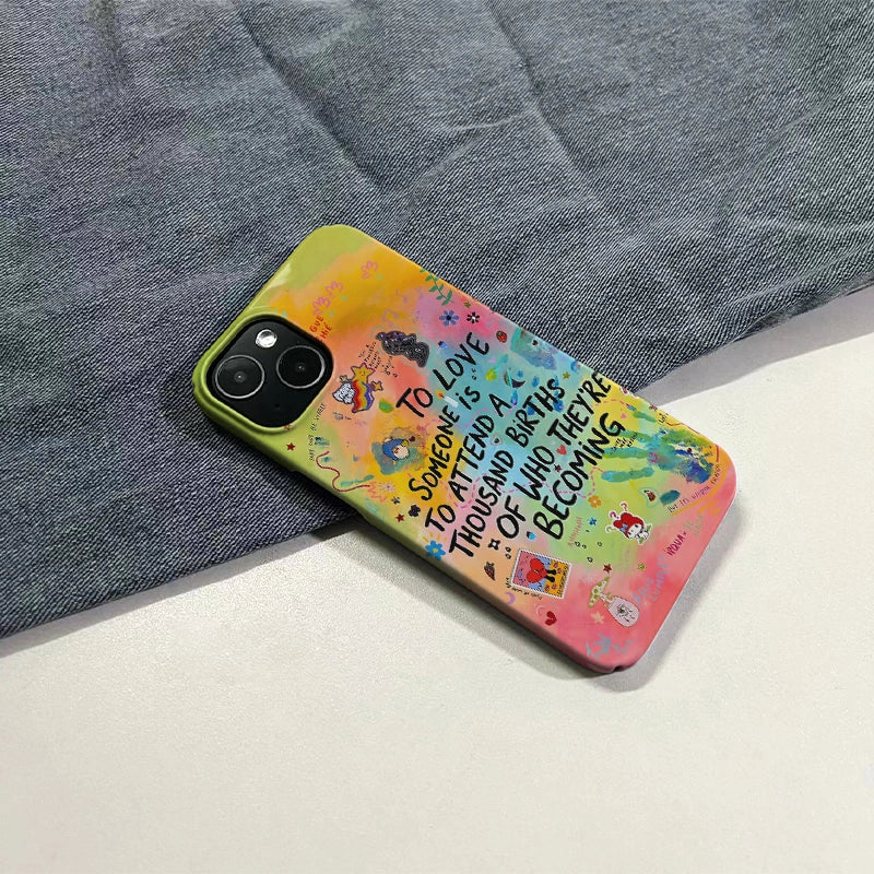 생생한 사랑 명언 폰 케이스 - "누군가를 사랑하다"