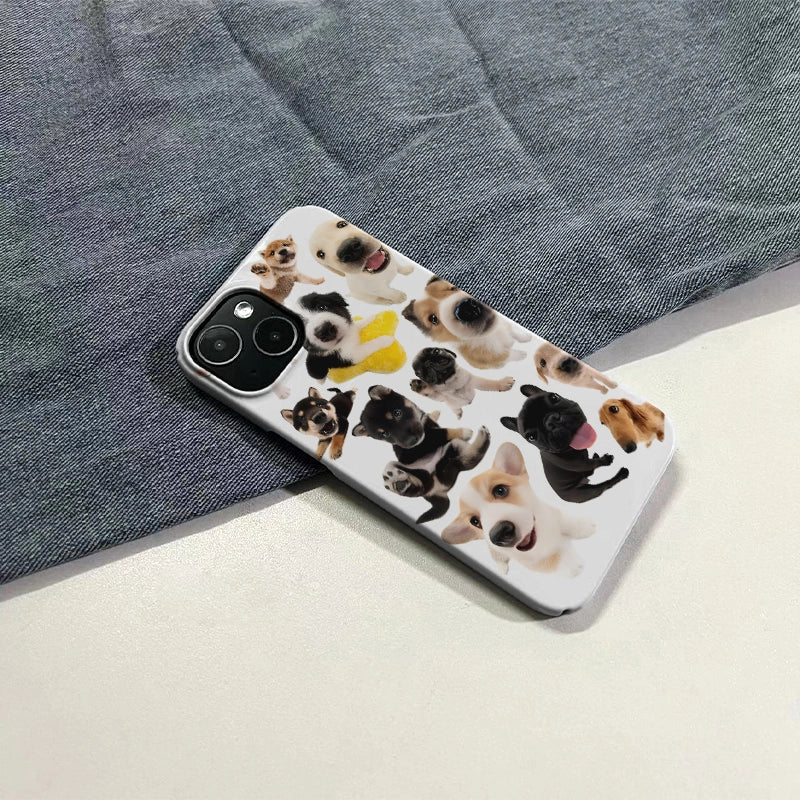 Adorable Puppies Phone Case 2025 – Cute Dog Collage Design