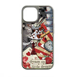 Holographic Chrome Phone Case - Wonderland Rabbit Design