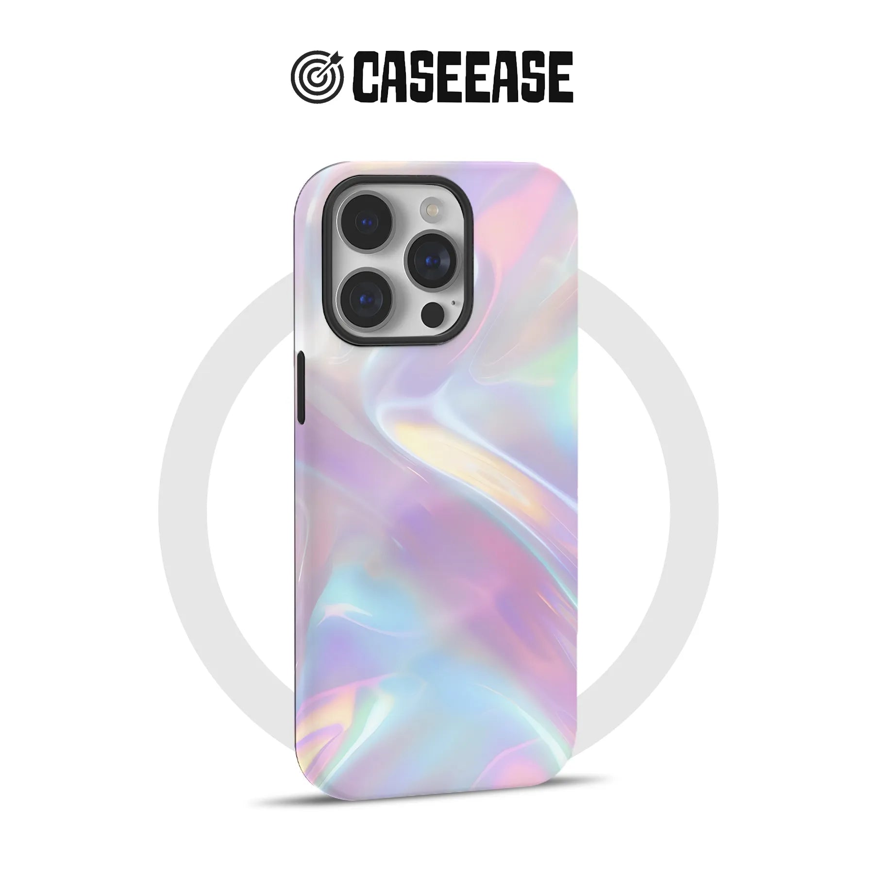 Funda para teléfono con espiral holográfica