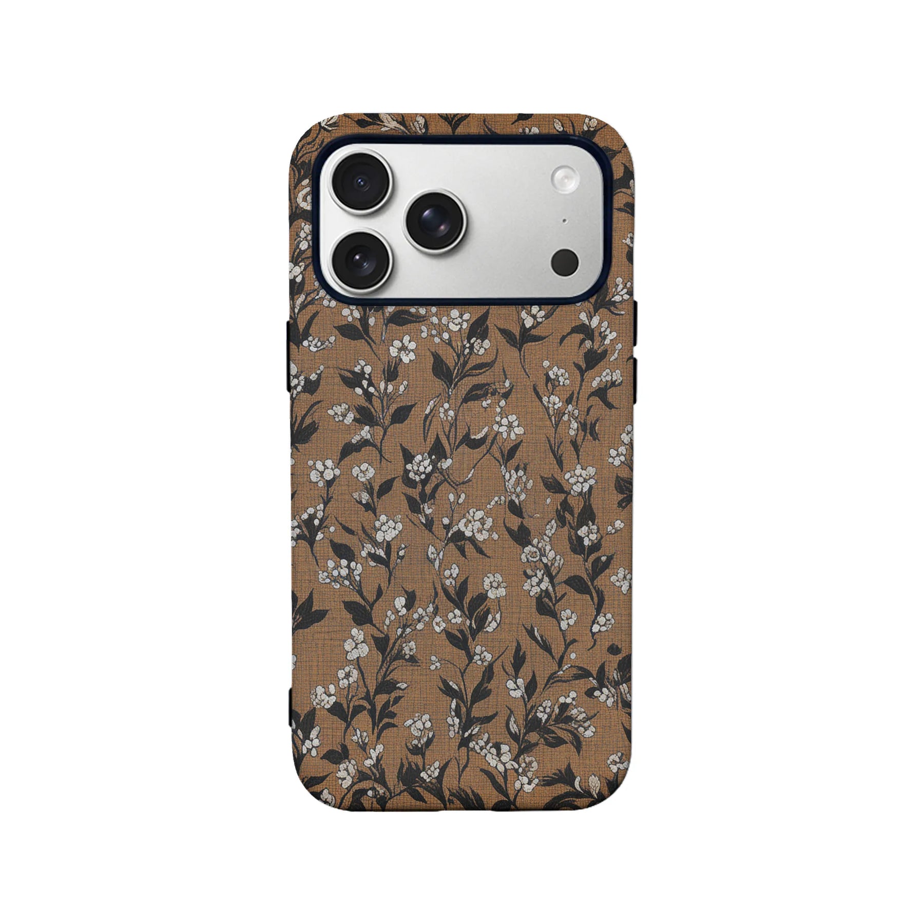 Funda para teléfono con diseño floral vintage: elegancia minimalista