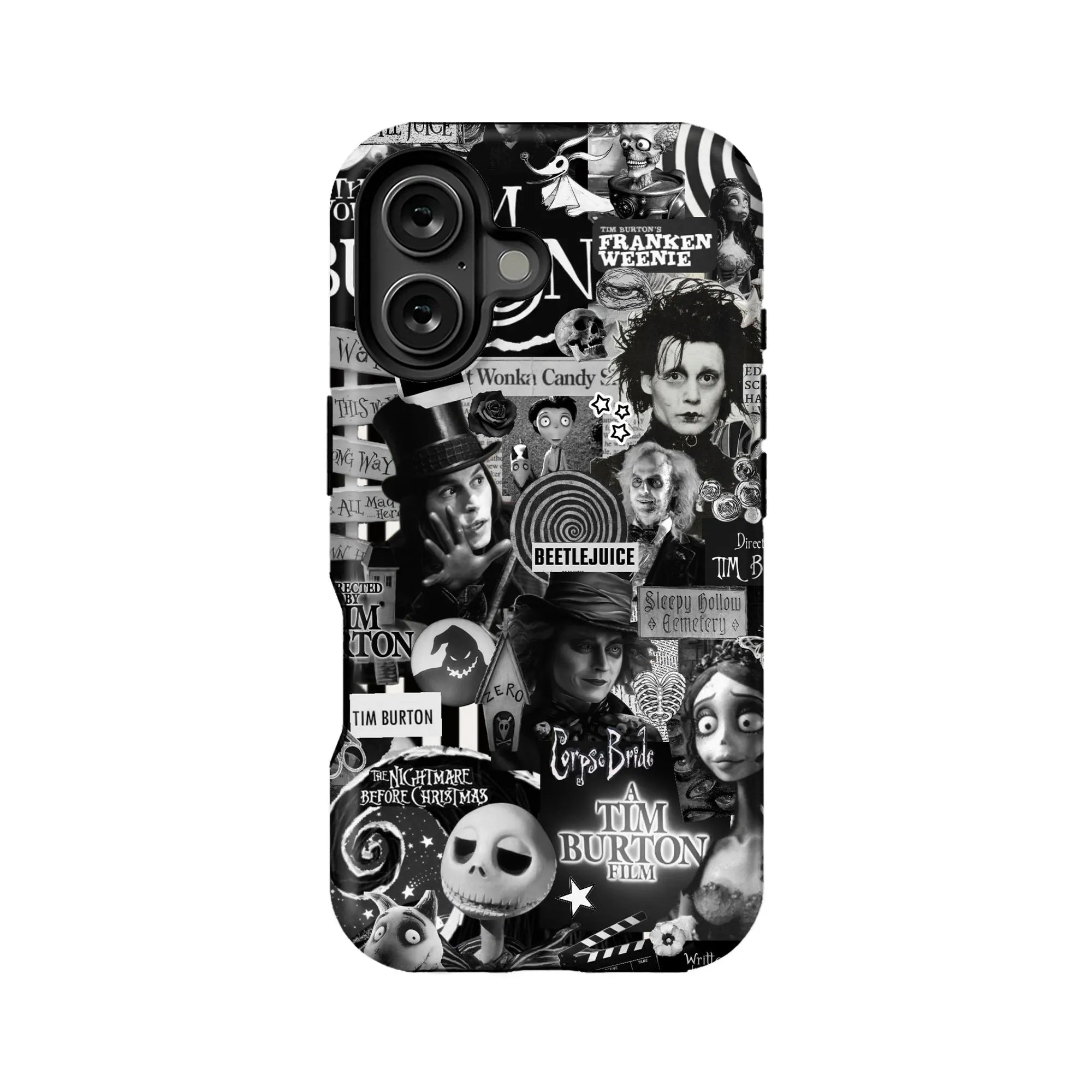 Funda para teléfono inspirada en Tim Burton