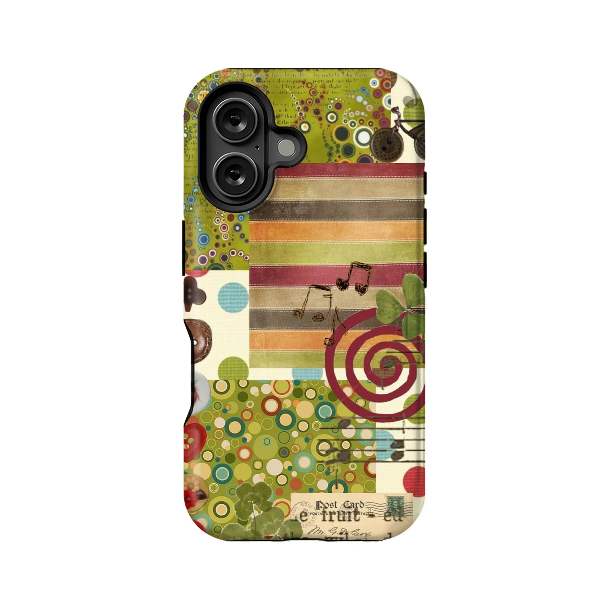 Funda para teléfono con patrones artísticos: diseño colorido y único