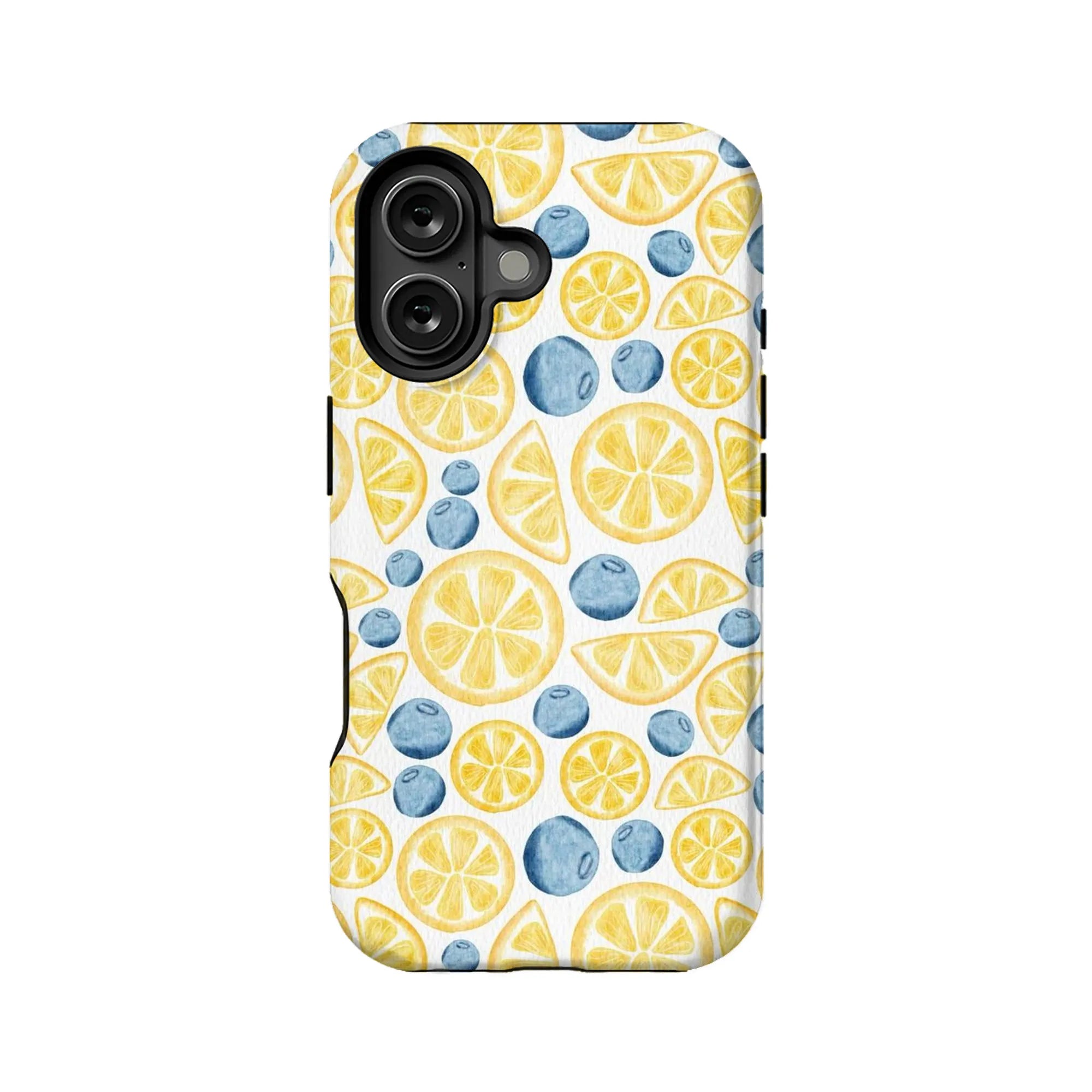 Funda para teléfono con cítricos y bayas: diseño brillante y alegre