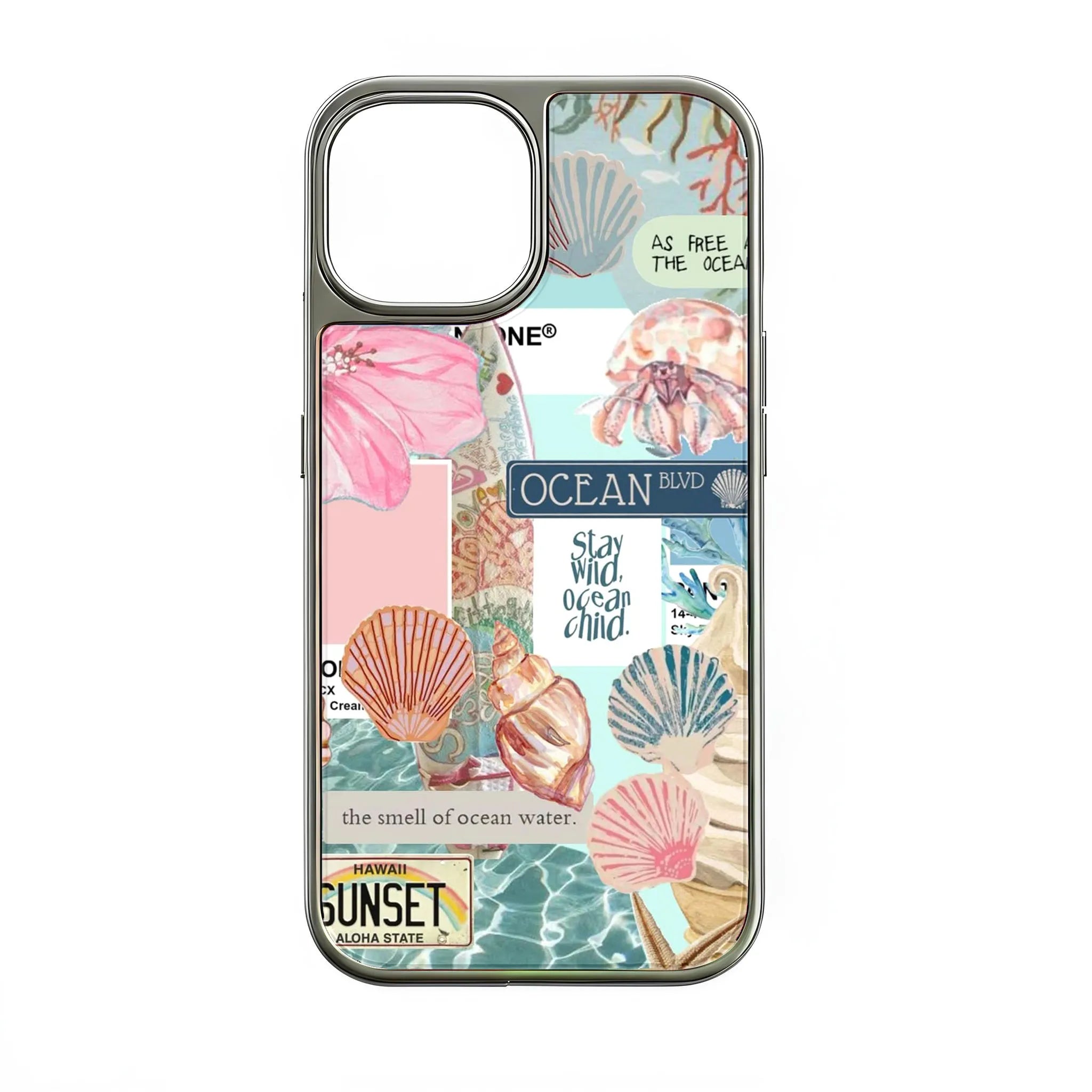 Ocean Themed Phone Case - Vibrant Coastal Design & Protection