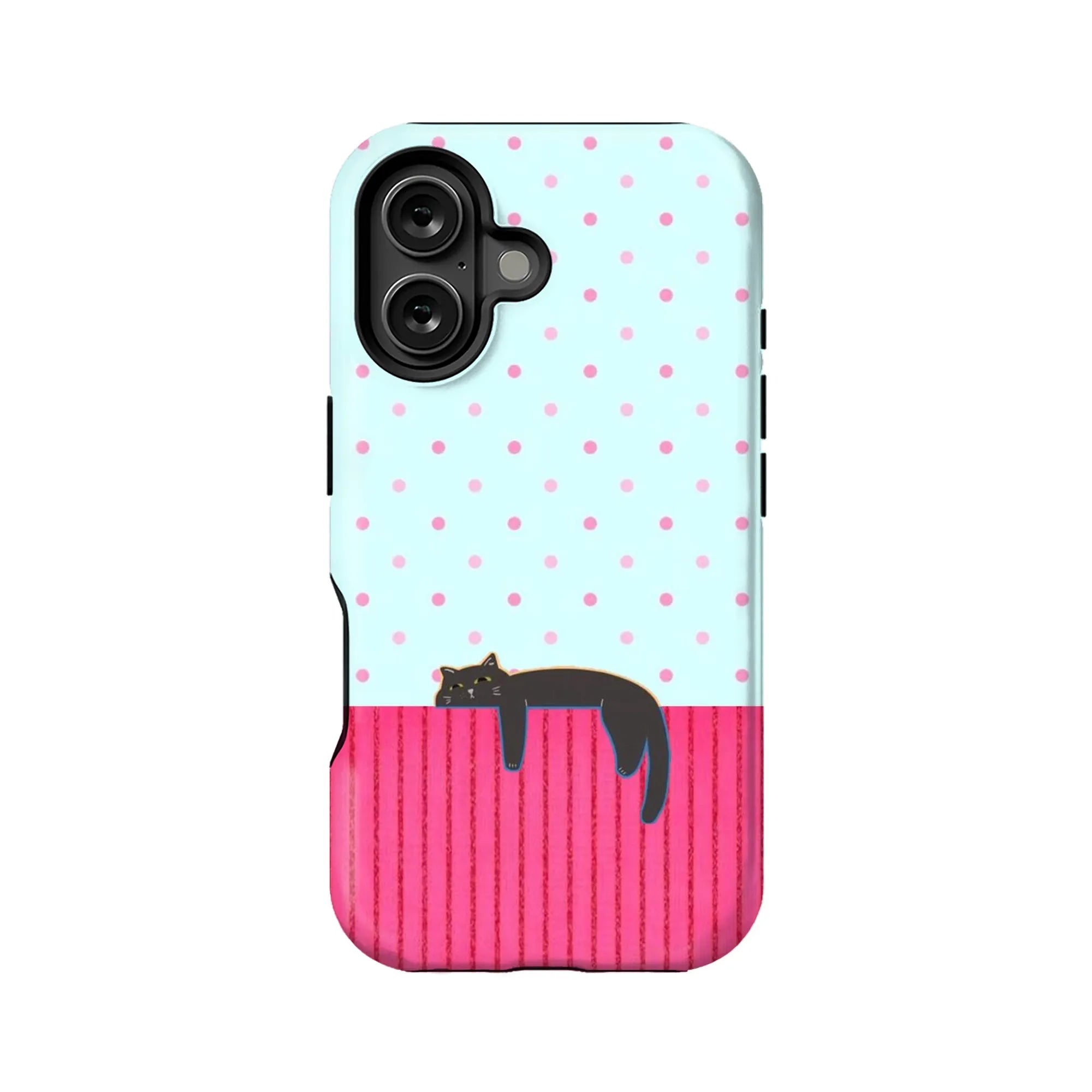 Funda de teléfono con diseño de gato colgante para amantes de las mascotas