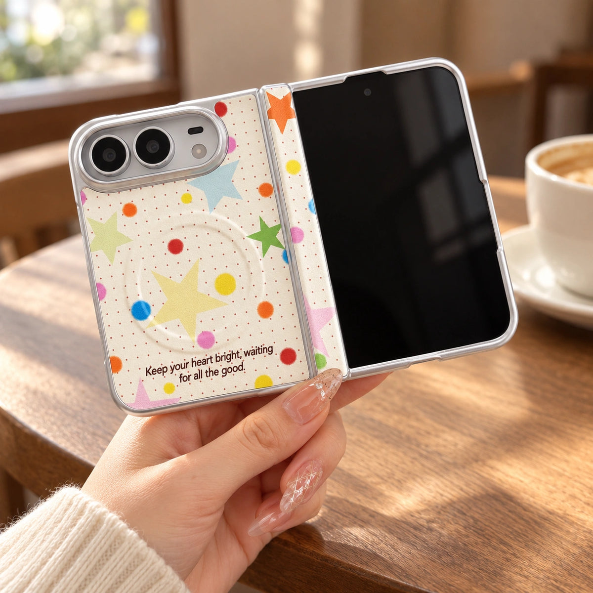 Playful Stars iPhone Duo Case, styled product photo 2