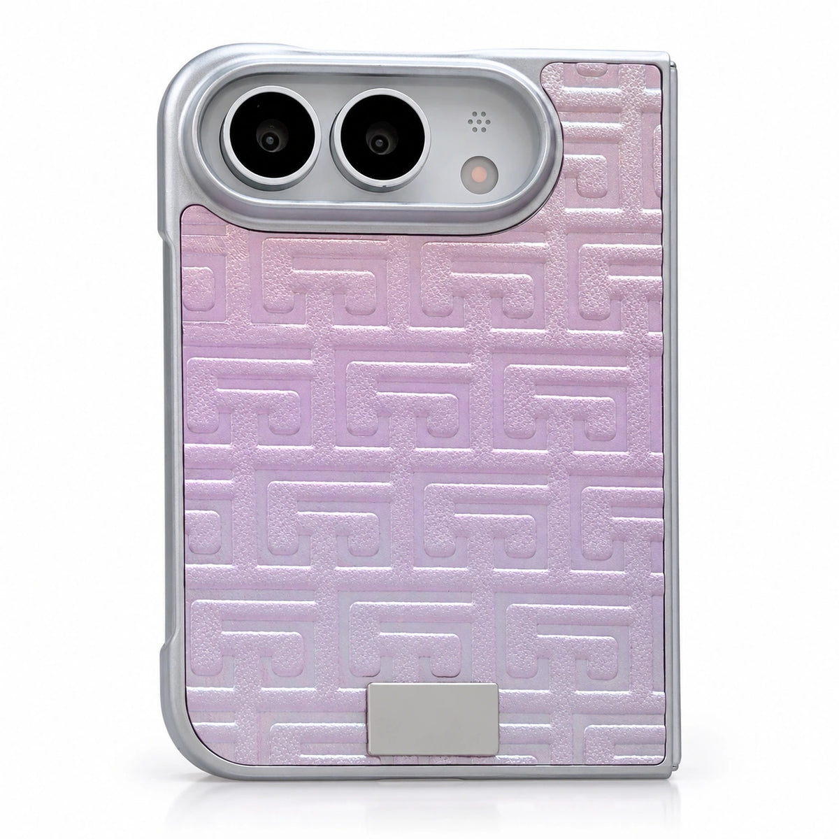 Geometric Texture iPhone Duo Case in Purple, case only