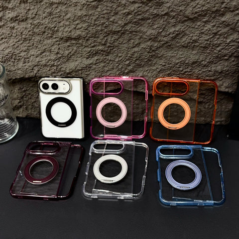 Transparent Color Ring Stand iPhone Duo Case - Original product photo 1