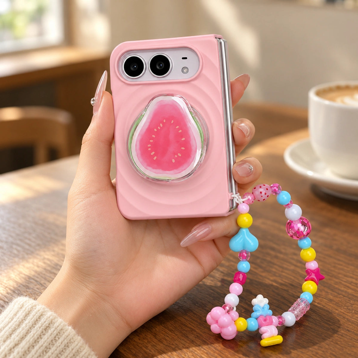 Fruit Ripple iPhone Duo Case, styled product photo 2